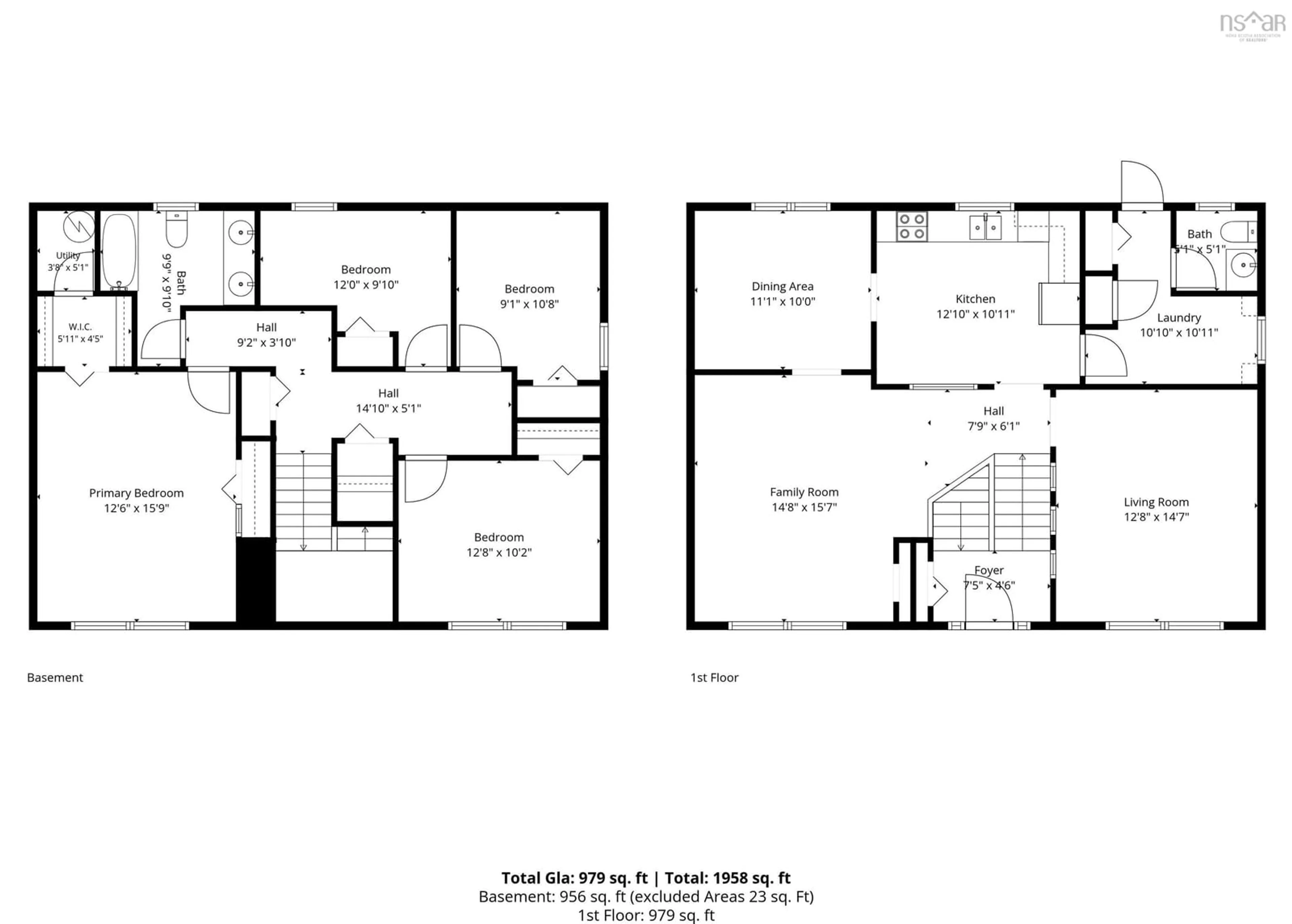 Floor plan for 14 Crescent Dr, Glace Bay Nova Scotia B1A 2J4