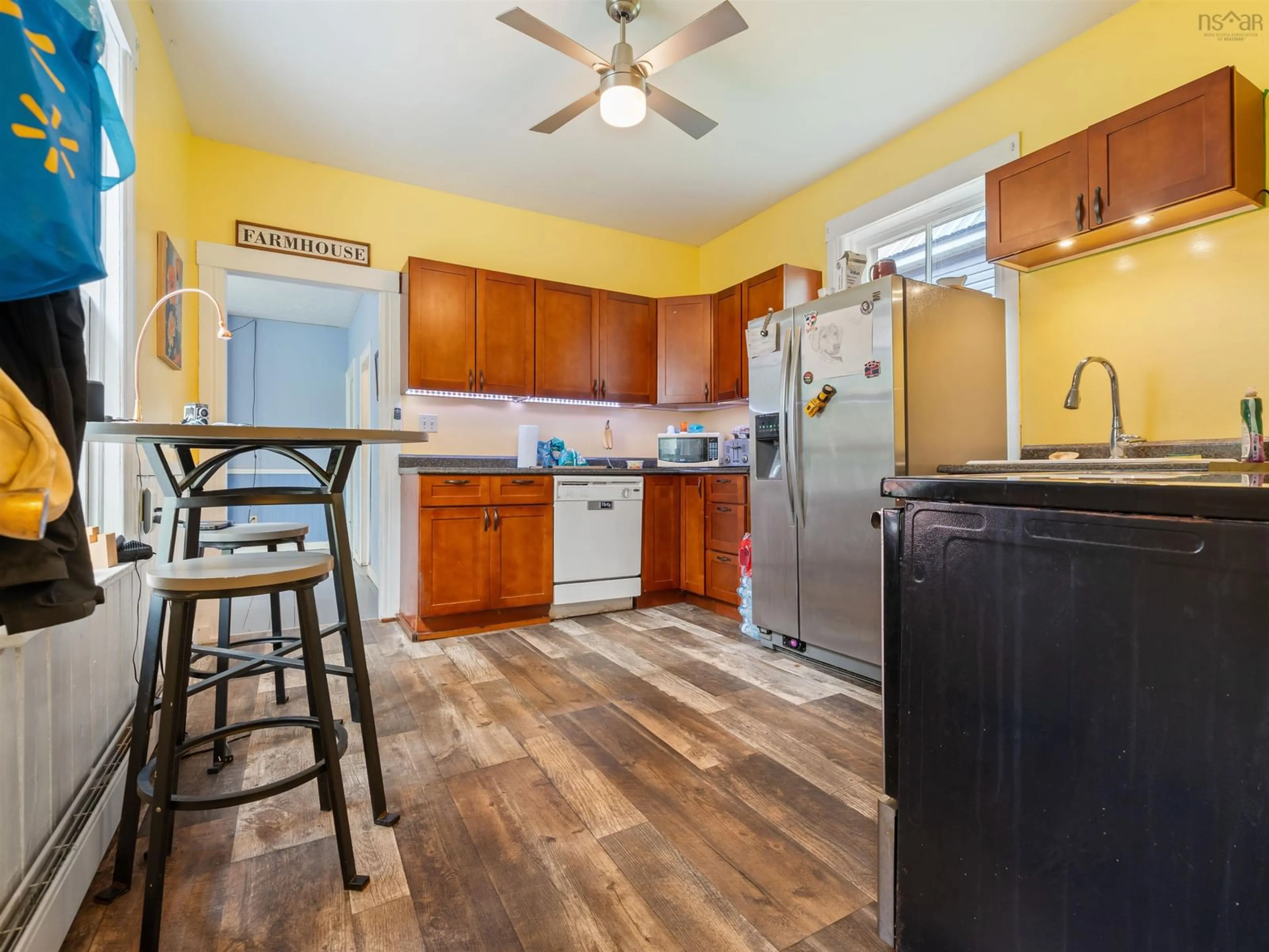 Open concept kitchen, ceramic/tile floor for 6 Old Mill Rd, Eureka Nova Scotia B0K 1B0