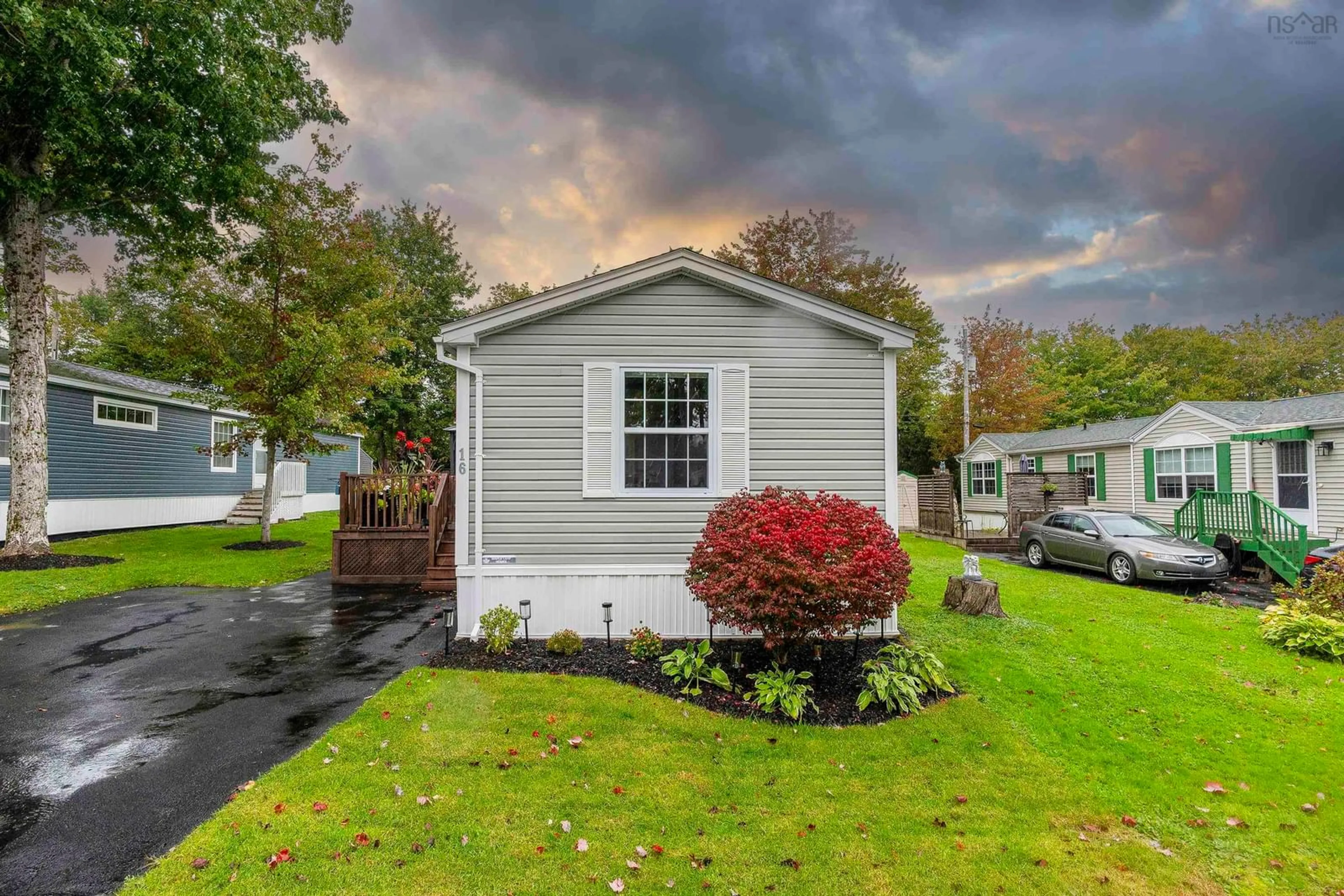 Home with vinyl exterior material, street for 16 First St, Lucasville Nova Scotia B4B 1P8
