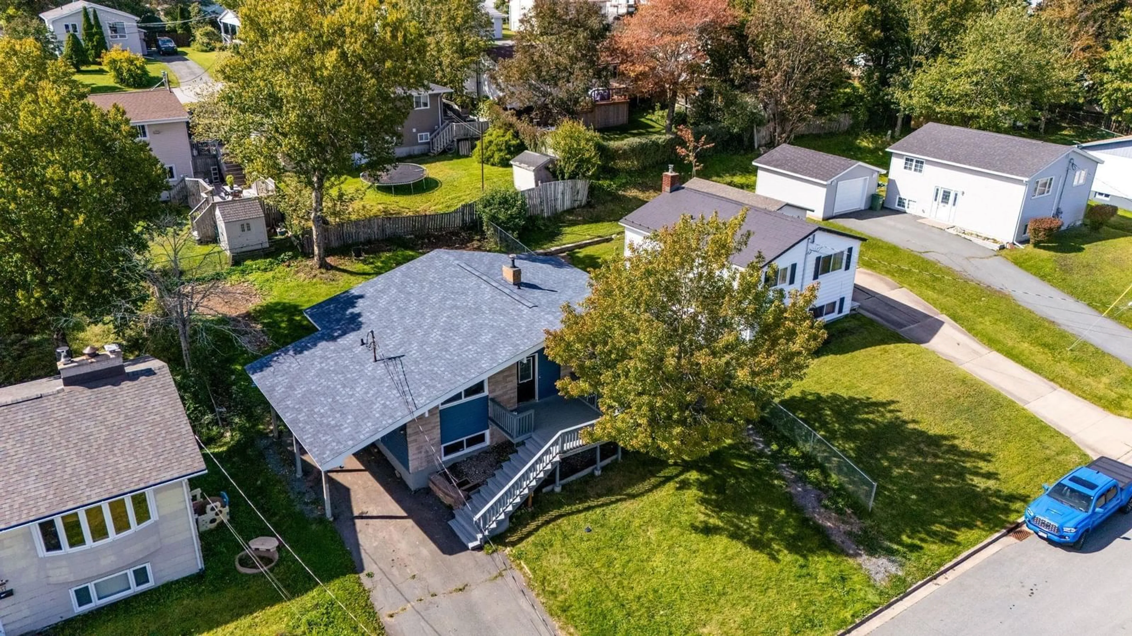 A pic from outside/outdoor area/front of a property/back of a property/a pic from drone, street for 33 Terra Nova Ave, Lake Loon Nova Scotia B2W 3P9