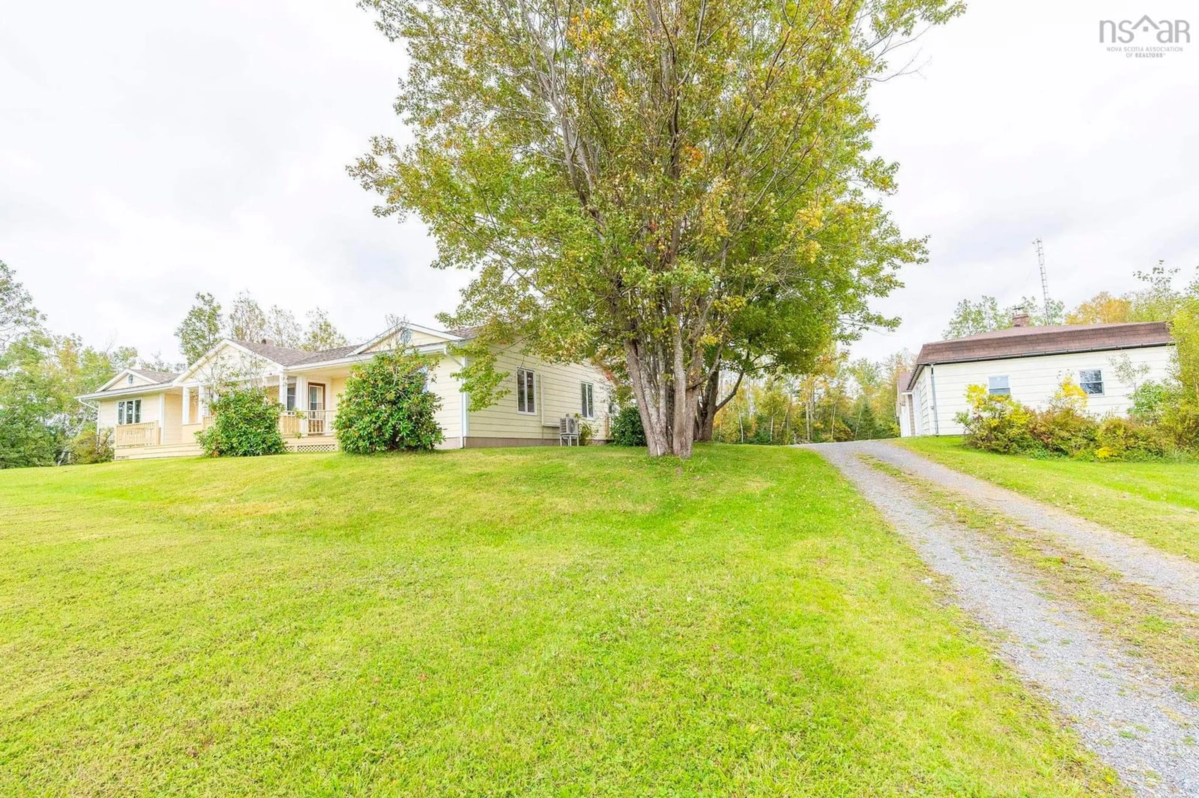 A pic from outside/outdoor area/front of a property/back of a property/a pic from drone, street for 288 Shore Rd, Caribou River Nova Scotia B0K 1H0