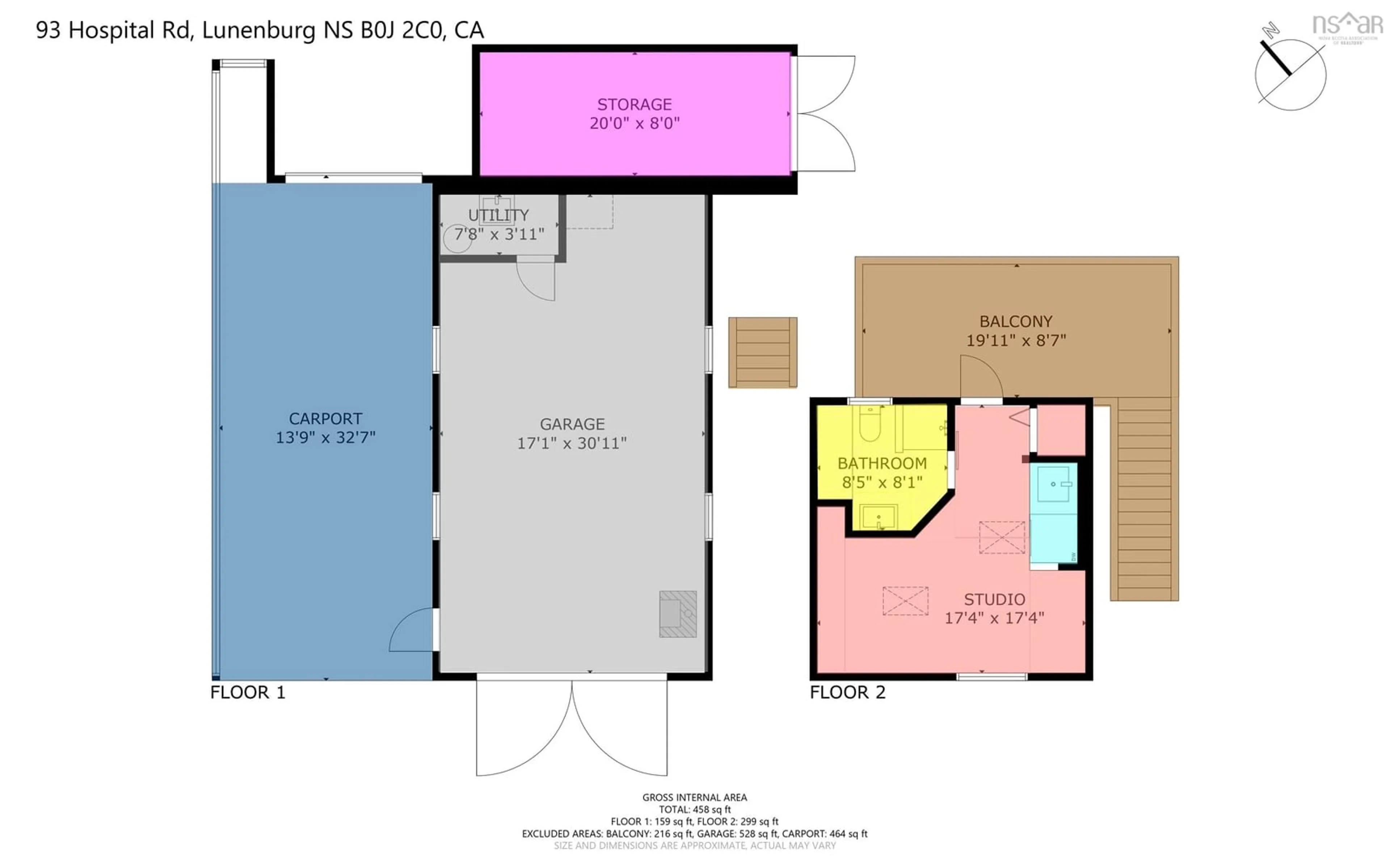 Floor plan for 93 Hospital Rd, Lunenburg Nova Scotia B0J 2C0