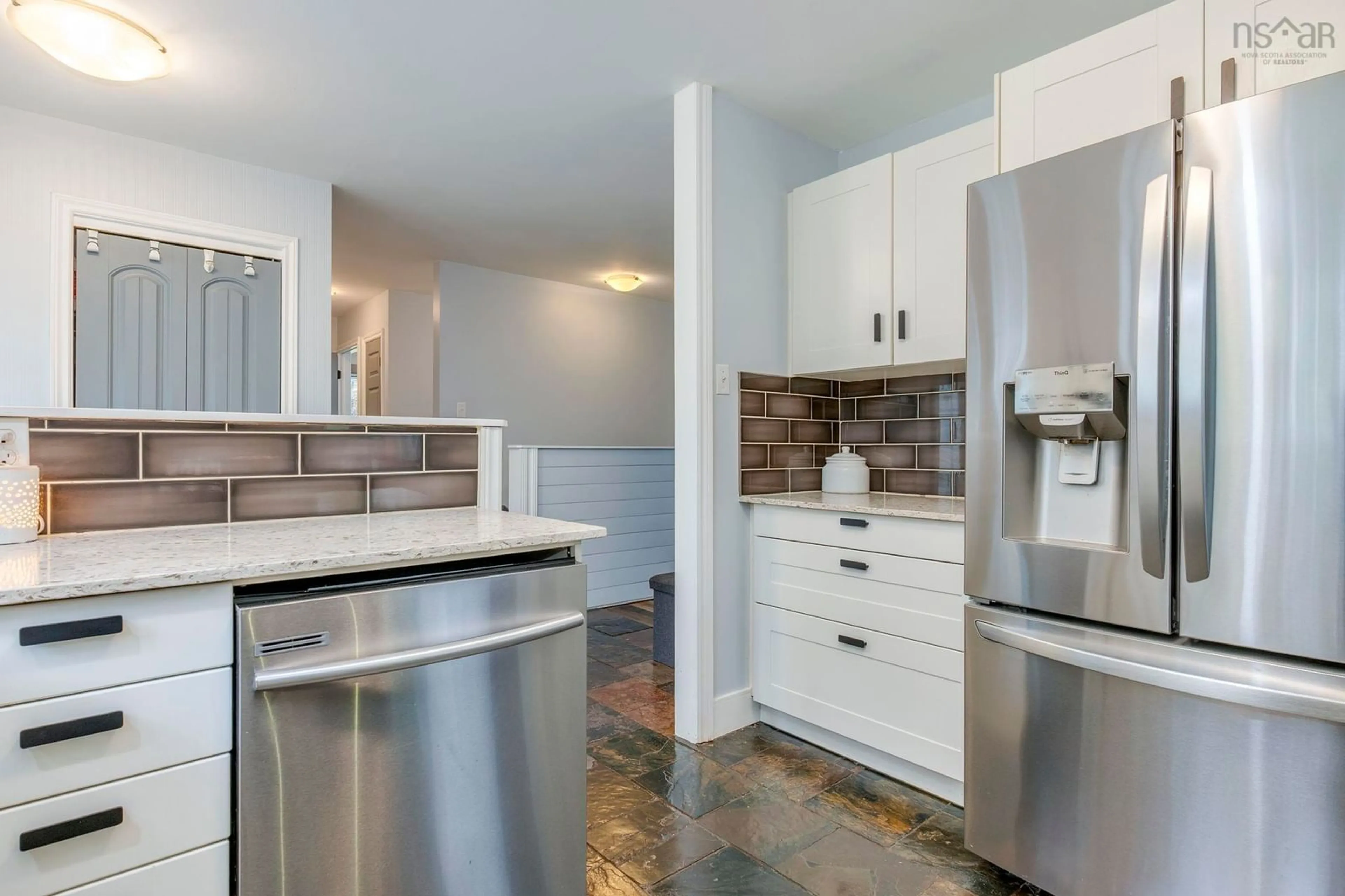 Open concept kitchen, ceramic/tile floor for 9 Belmore Dr, Wellington Nova Scotia B2T 1J4