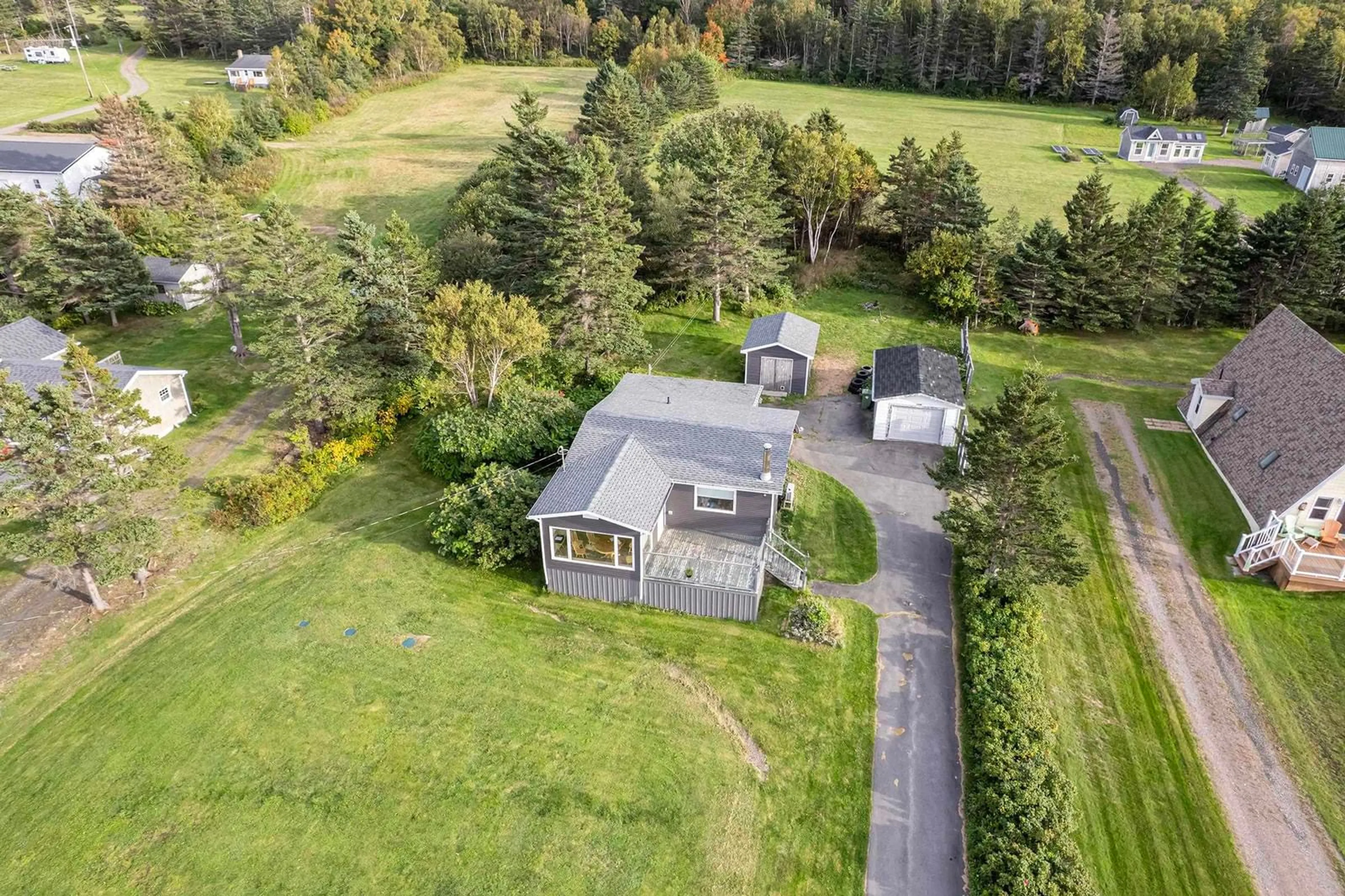 A pic from outside/outdoor area/front of a property/back of a property/a pic from drone, unknown for 12240 Shore Rd, Port George Nova Scotia B0S 1P0