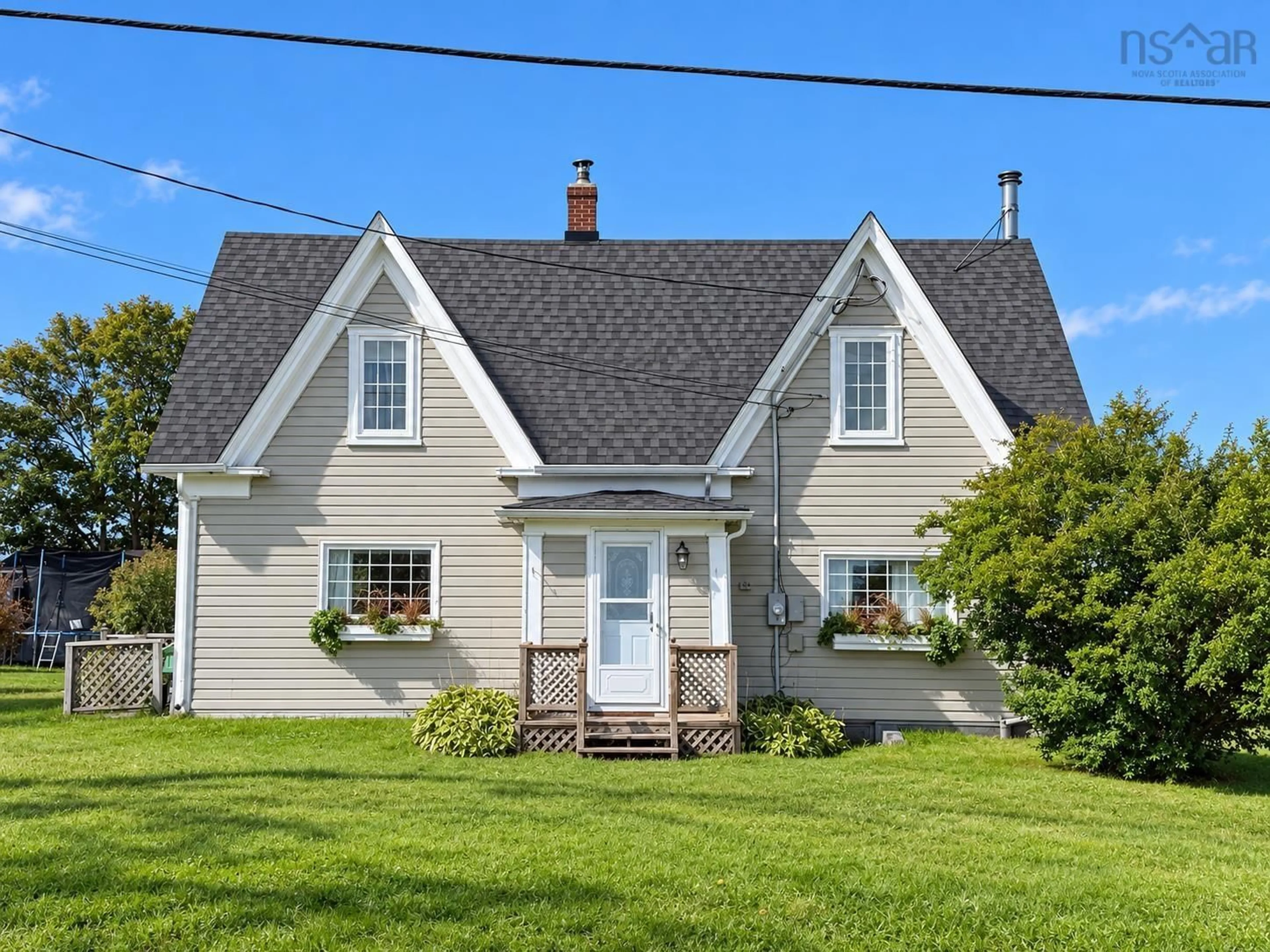 Home with vinyl exterior material, street for 3281 Highway 1, Port Maitland Nova Scotia B5A 5T4