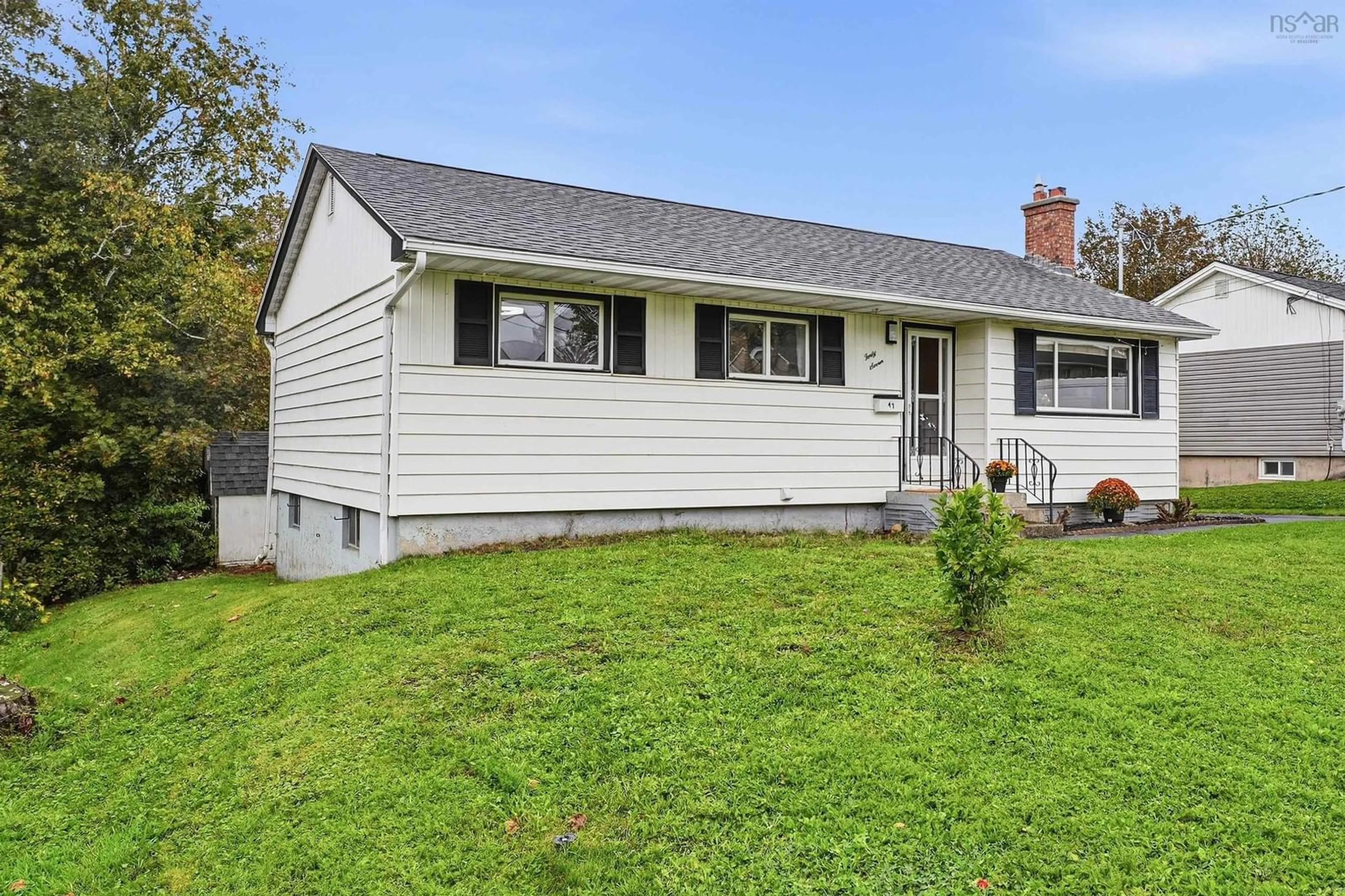 Home with vinyl exterior material, street for 47 Weyburn Rd, Woodlawn Nova Scotia B2W 1R7