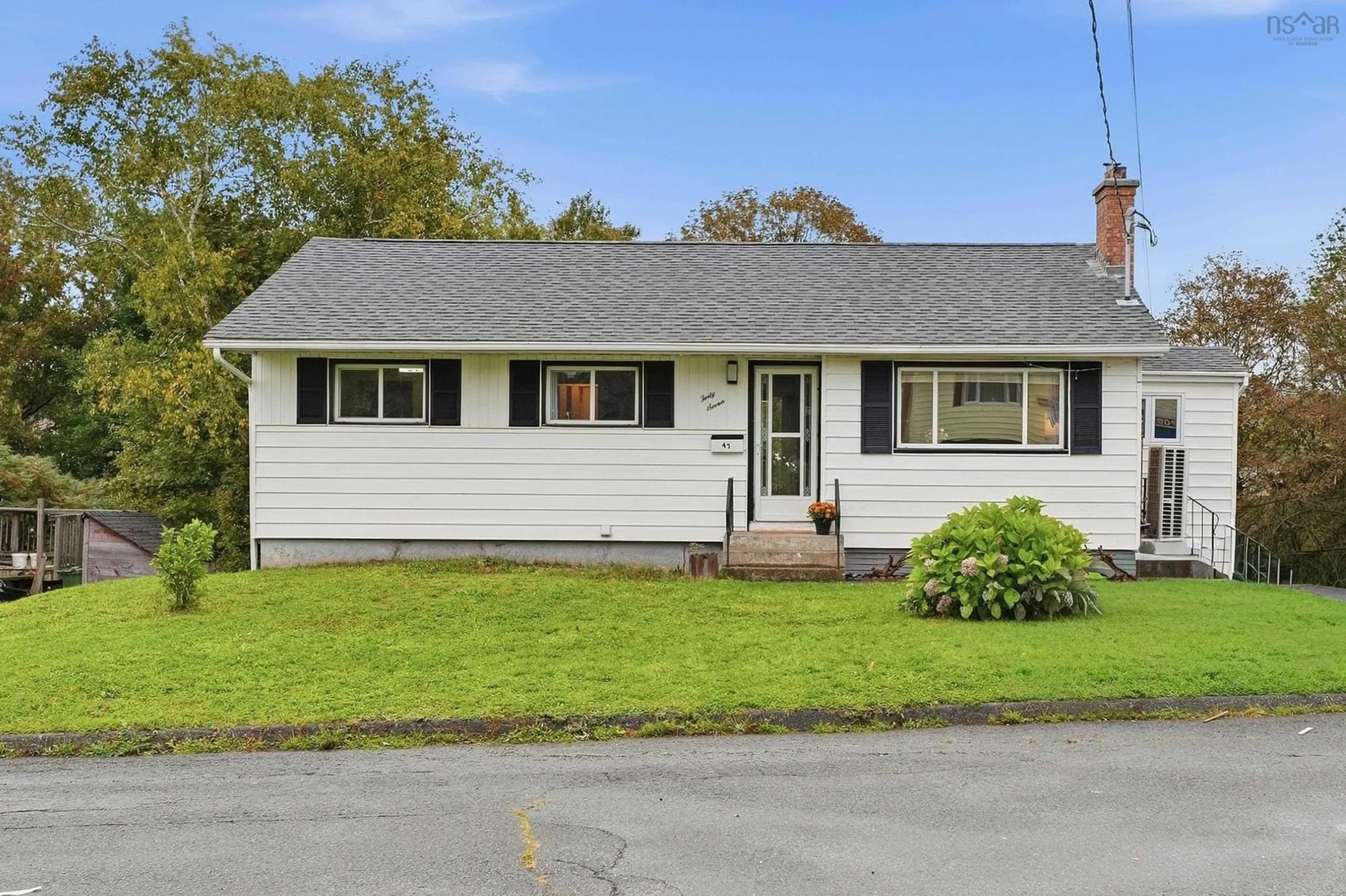 Home with vinyl exterior material, street for 47 Weyburn Rd, Woodlawn Nova Scotia B2W 1R7
