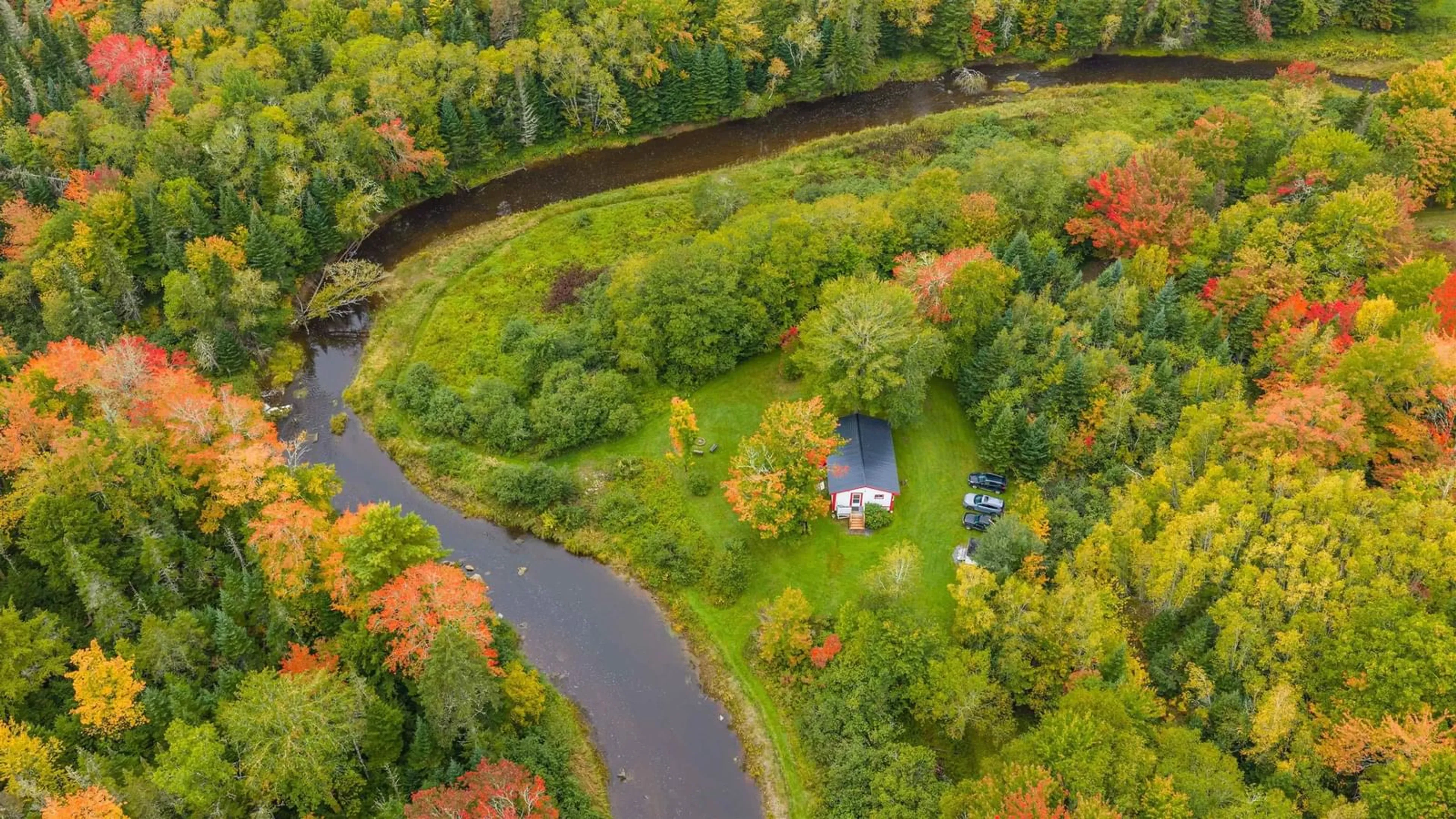 A pic from outside/outdoor area/front of a property/back of a property/a pic from drone, water/lake/river/ocean view for 107 Old Barr Rd, Nine Mile River Nova Scotia B2S 2W3