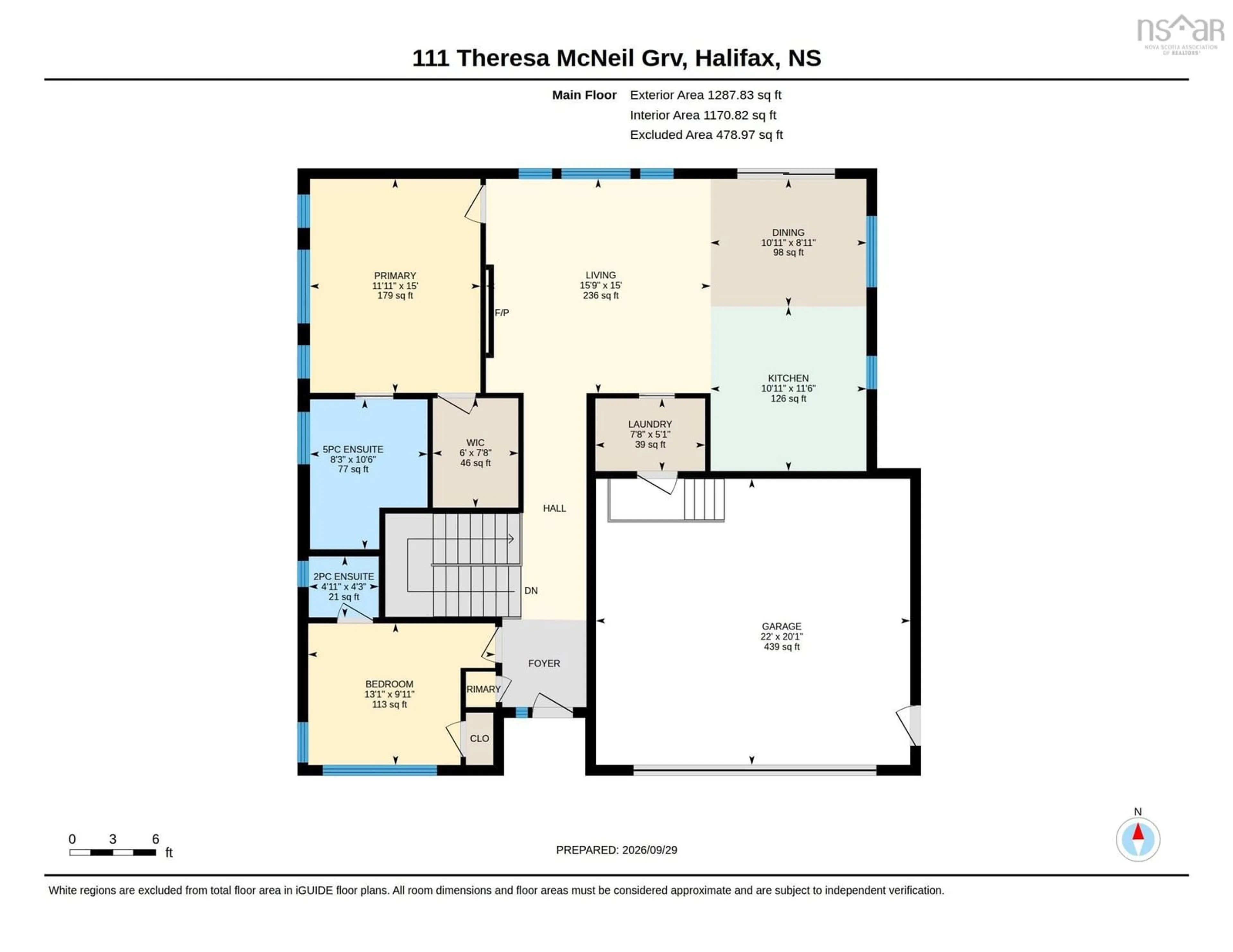 Floor plan for 111 Theresa Mcneil Grove, Rockingham Nova Scotia B3M 0K3