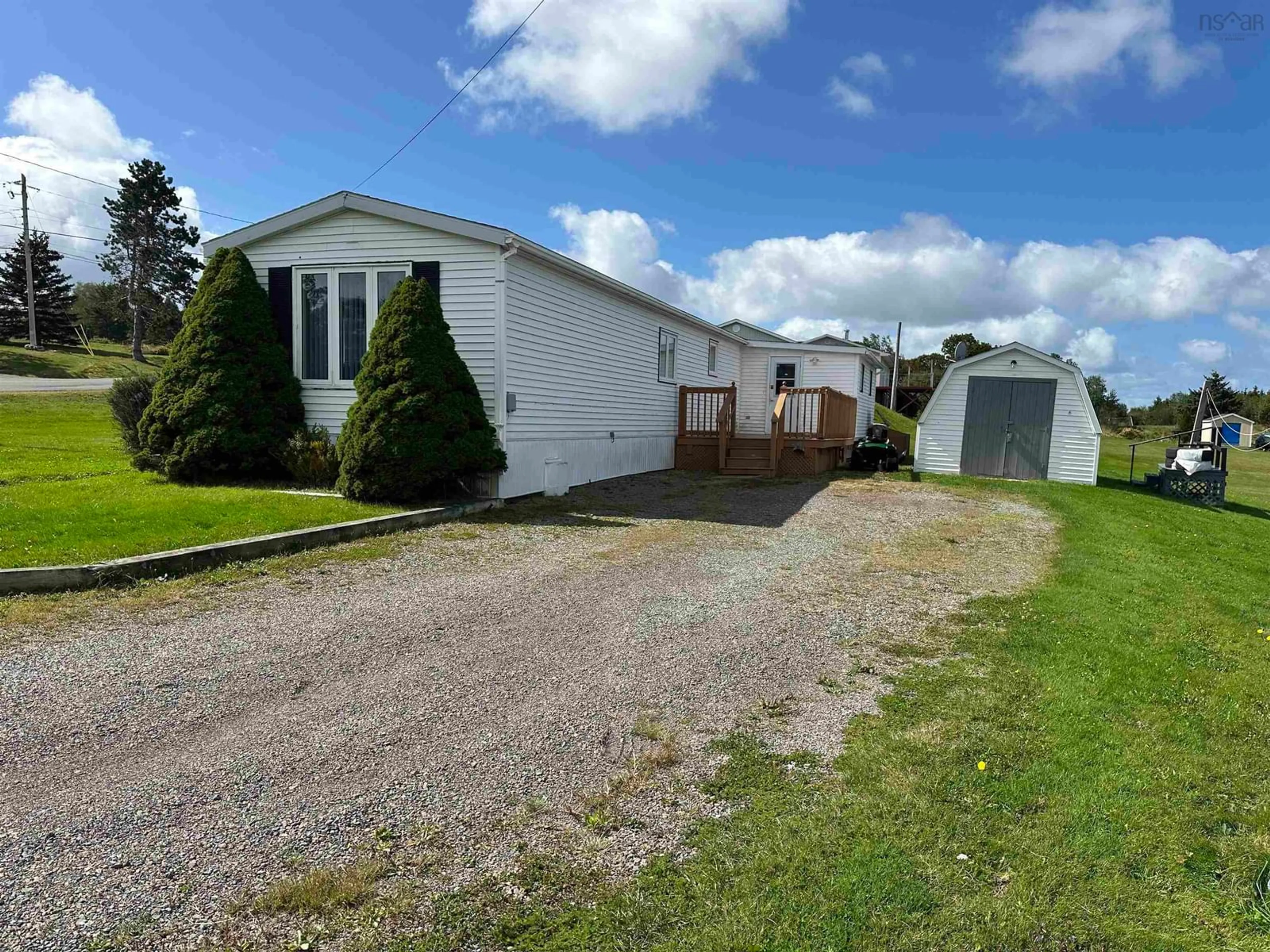 A pic from outside/outdoor area/front of a property/back of a property/a pic from drone, unknown for 19 Old Wharf Rd, Havre Boucher Nova Scotia B0H 1P0