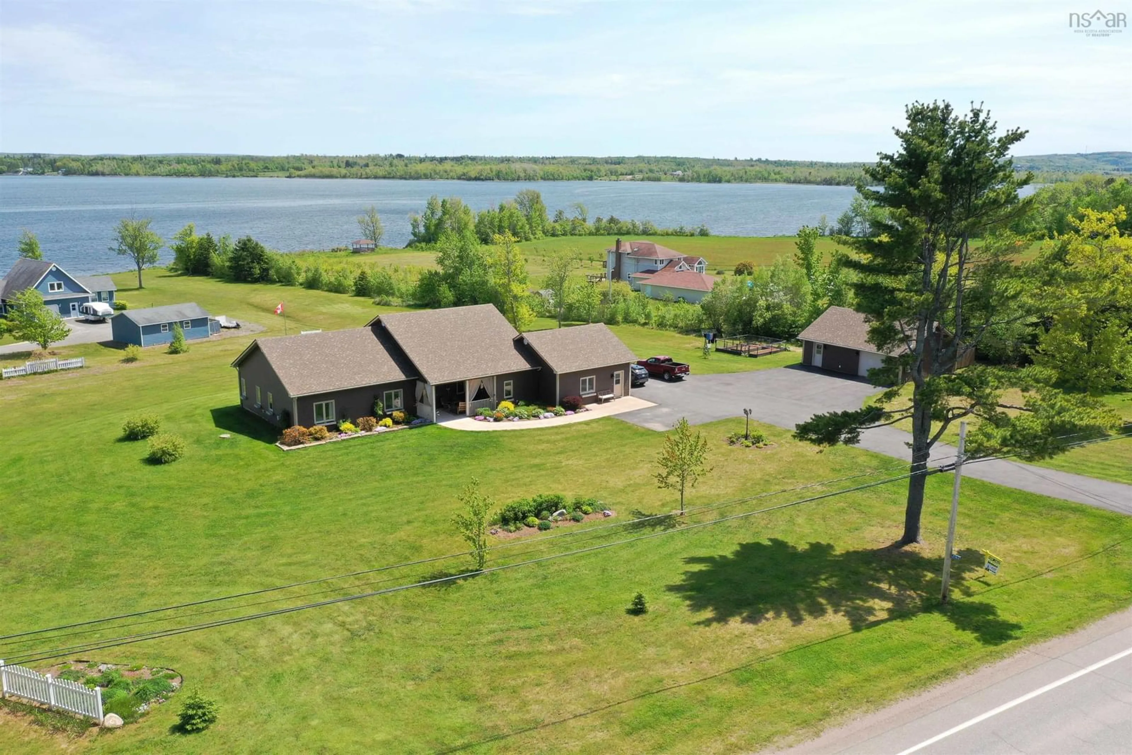 A pic from outside/outdoor area/front of a property/back of a property/a pic from drone, water/lake/river/ocean view for 2162 Highway 376, Lyons Brook Nova Scotia B0K 1H0