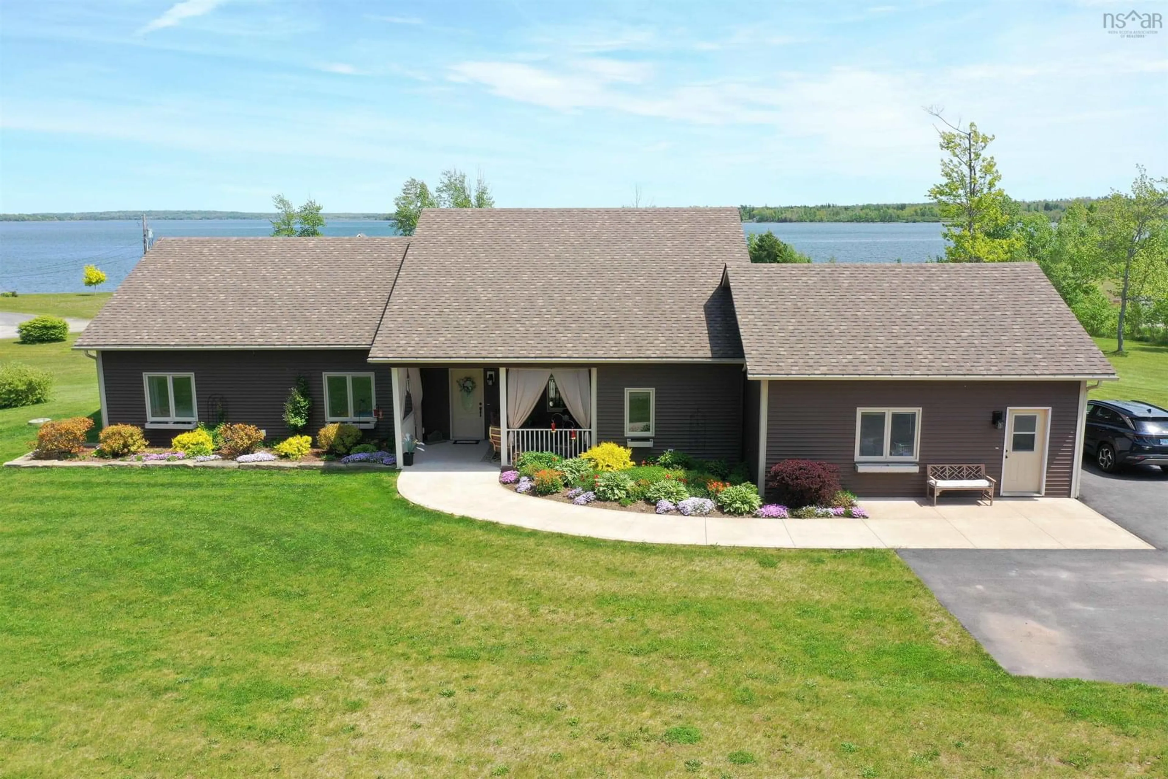 A pic from outside/outdoor area/front of a property/back of a property/a pic from drone, water/lake/river/ocean view for 2162 Highway 376, Lyons Brook Nova Scotia B0K 1H0