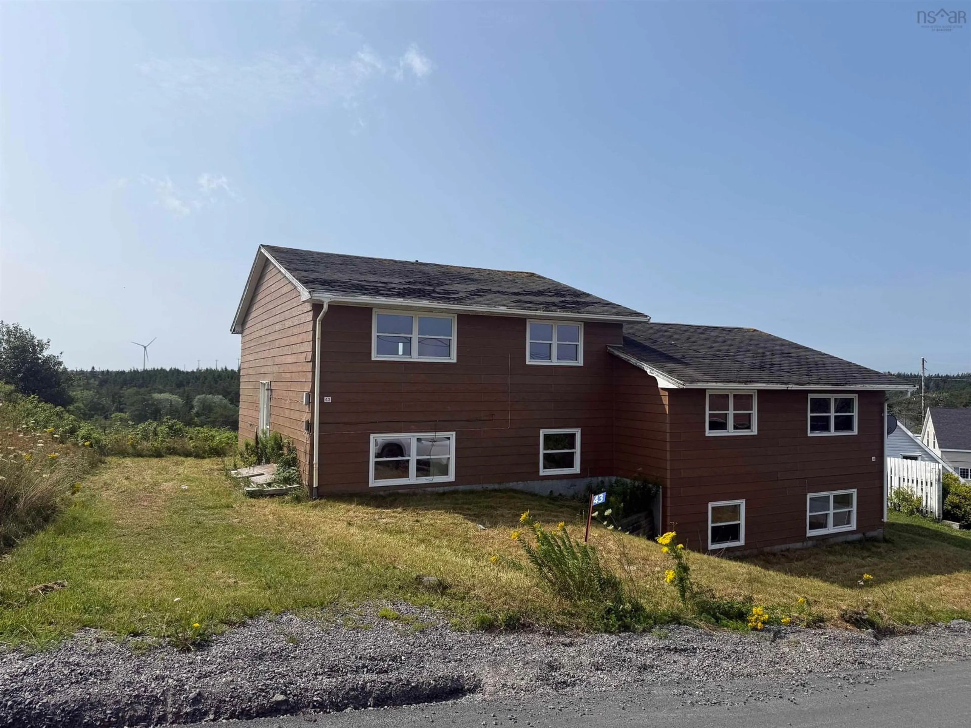 A pic from outside/outdoor area/front of a property/back of a property/a pic from drone, building for 43/45 Duke St, Canso Nova Scotia B0H 1H0