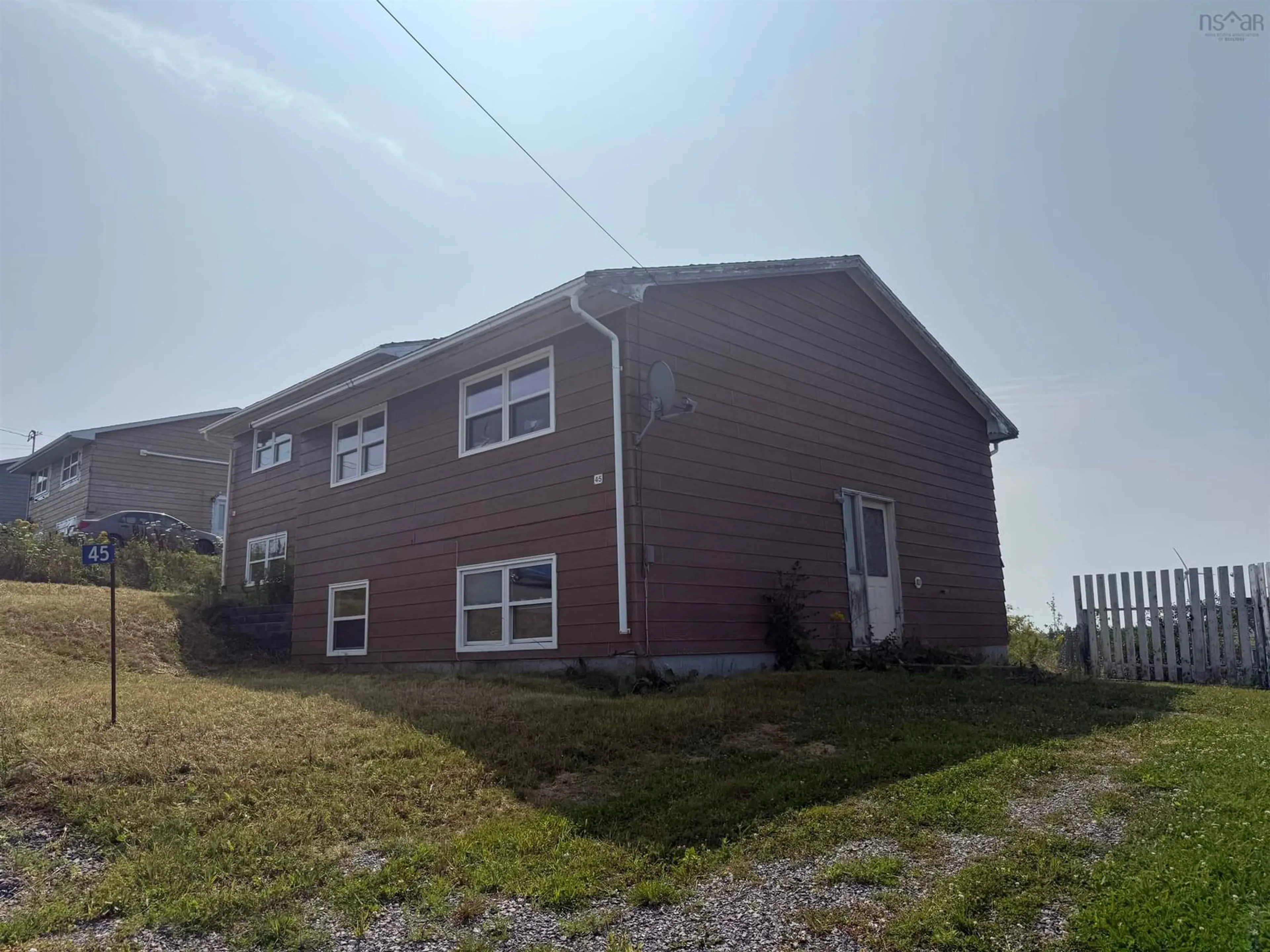 A pic from outside/outdoor area/front of a property/back of a property/a pic from drone, building for 43/45 Duke St, Canso Nova Scotia B0H 1H0