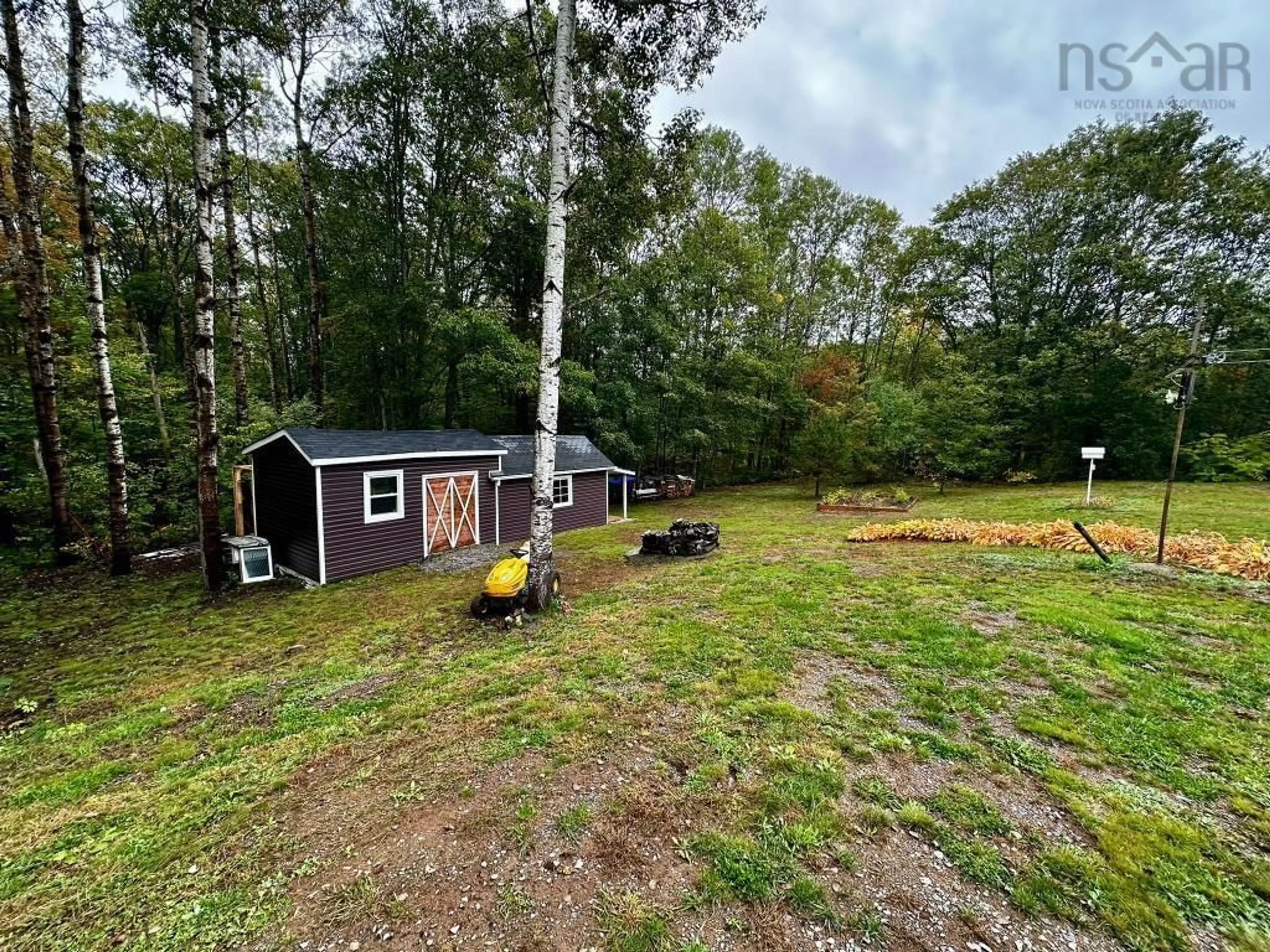 A pic from outside/outdoor area/front of a property/back of a property/a pic from drone, forest/trees view for 255 Dorey Rd, Auburn Nova Scotia B0P 1A0