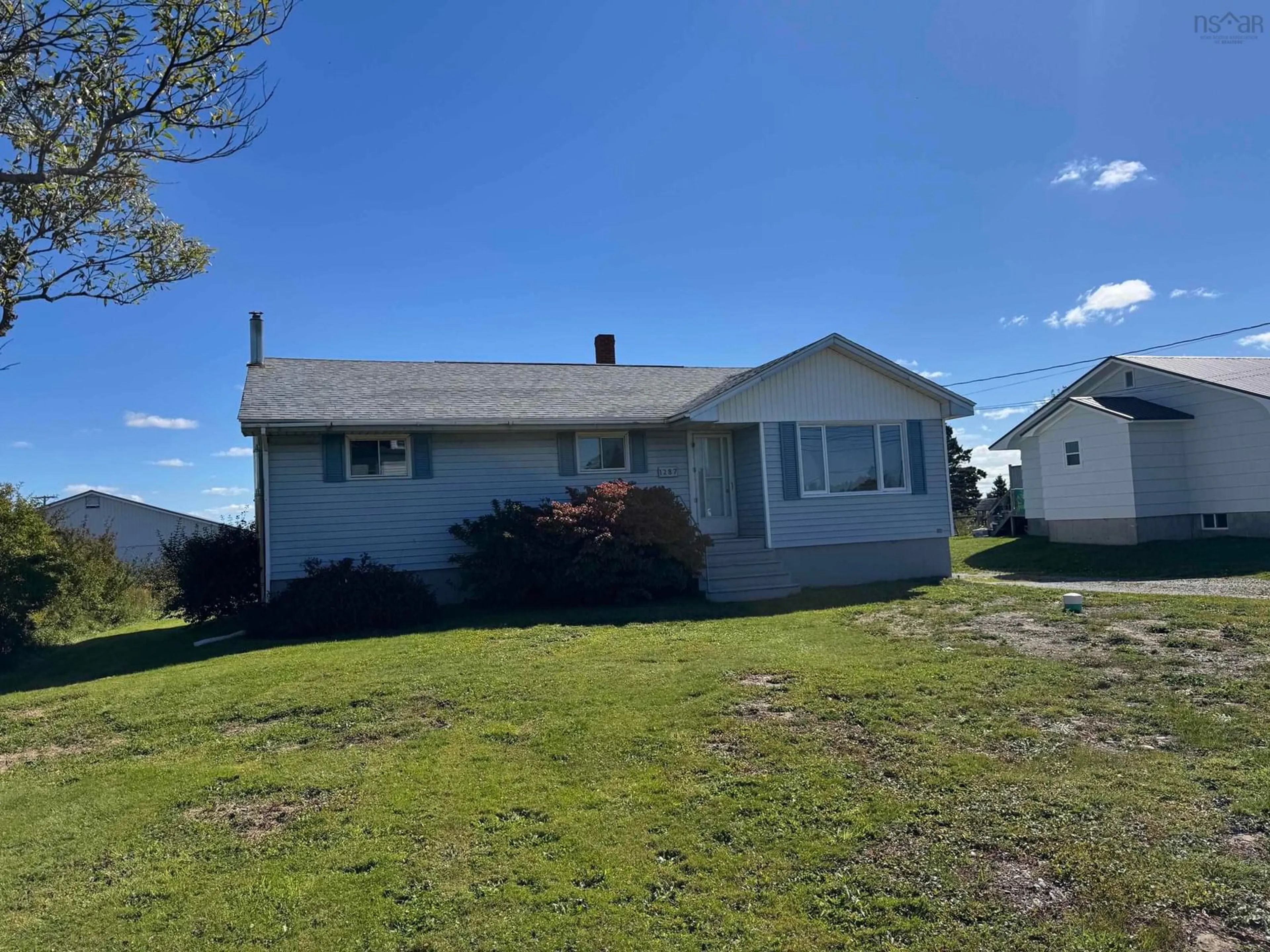 A pic from outside/outdoor area/front of a property/back of a property/a pic from drone, unknown for 1287 Highway 335, Middle West Pubnico Nova Scotia B0W 3S0