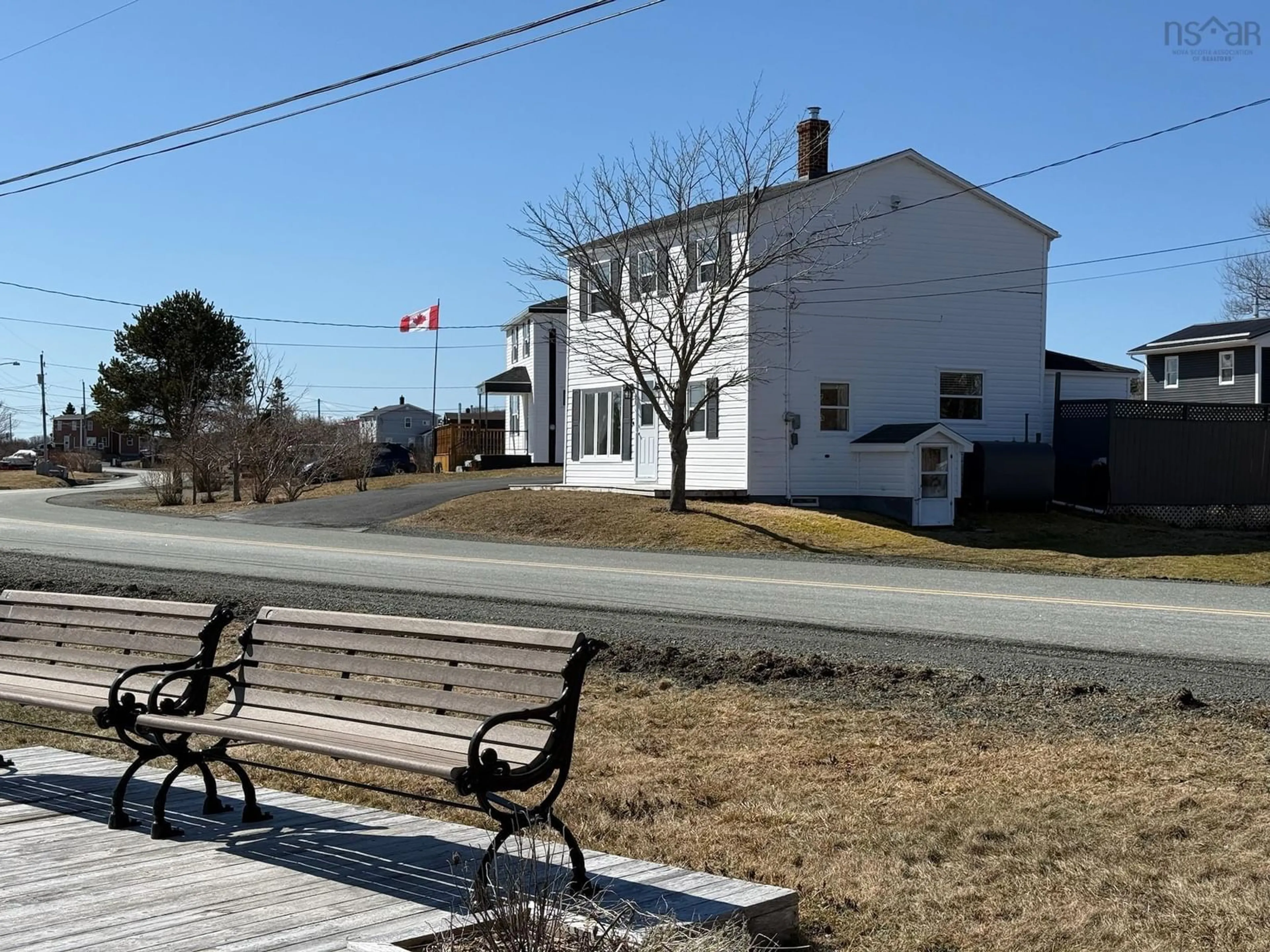A pic from outside/outdoor area/front of a property/back of a property/a pic from drone, street for 198 Boudreauville Rd, Boudreauville Nova Scotia B0E 2L0