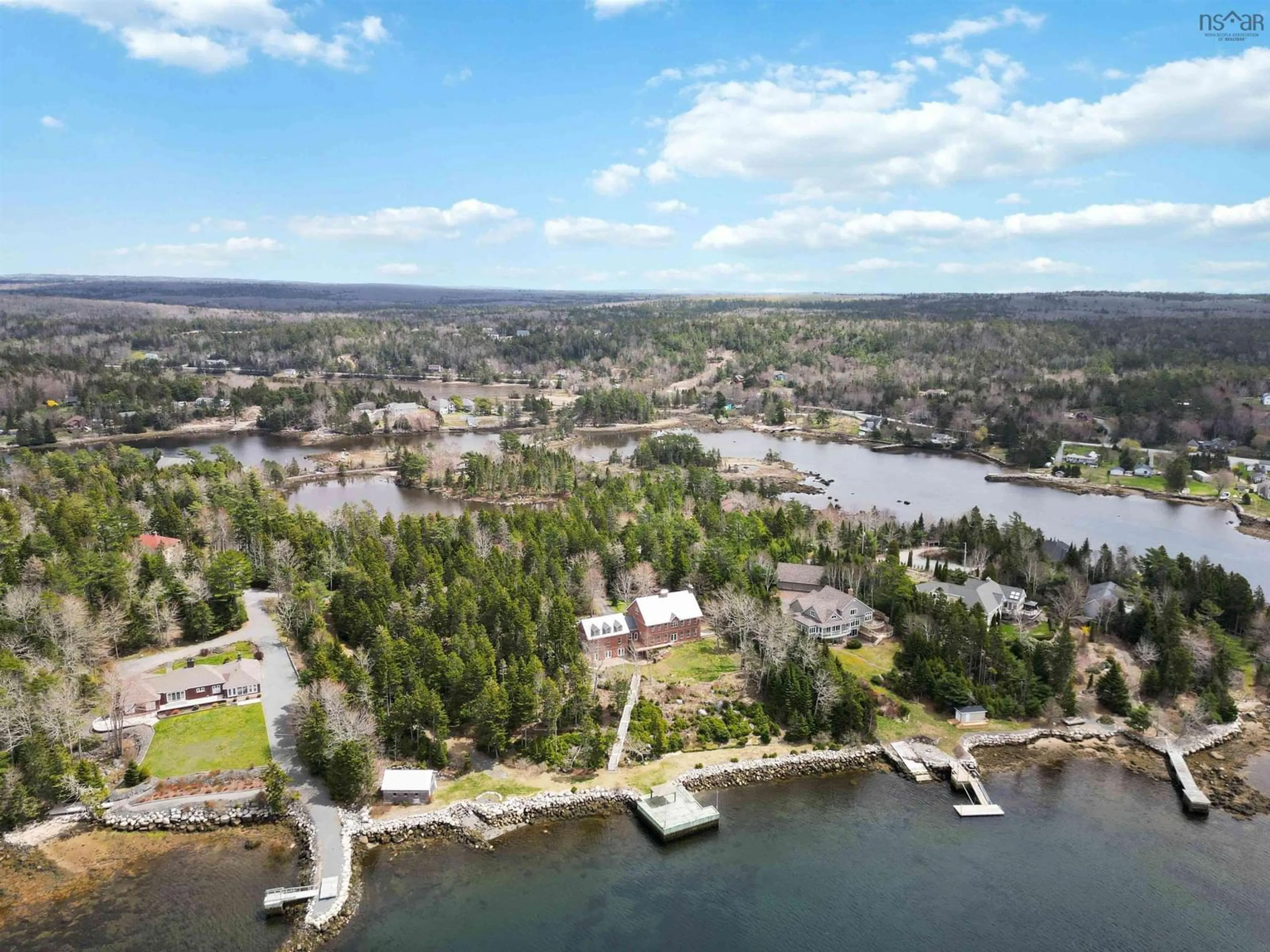 A pic from outside/outdoor area/front of a property/back of a property/a pic from drone, water/lake/river/ocean view for 13 Shepherds Lane, Tantallon Nova Scotia B3Z 2K7