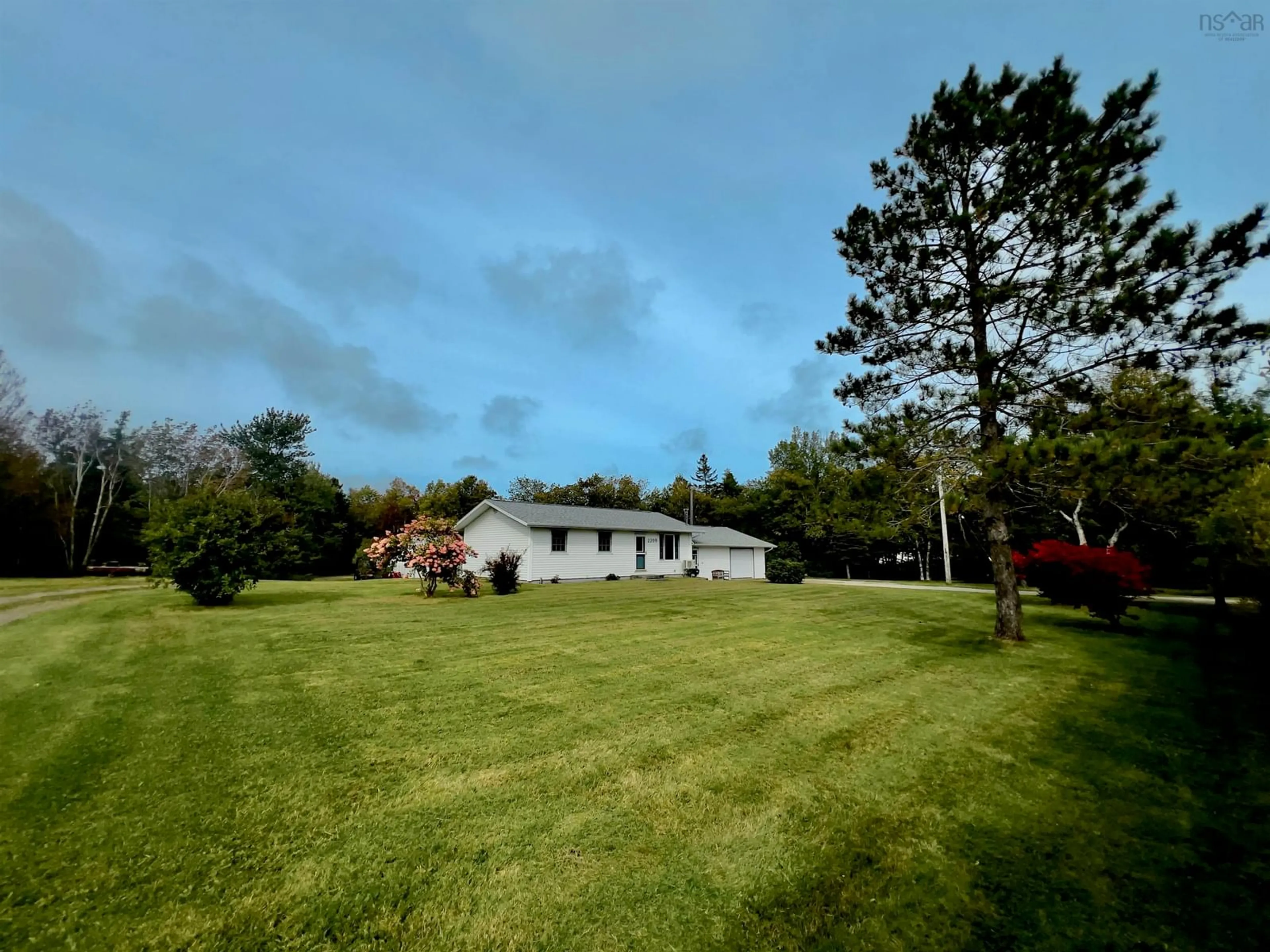 A pic from outside/outdoor area/front of a property/back of a property/a pic from drone, water/lake/river/ocean view for 2209 Lingan Road Rd, Lingan Nova Scotia B1H 5J3