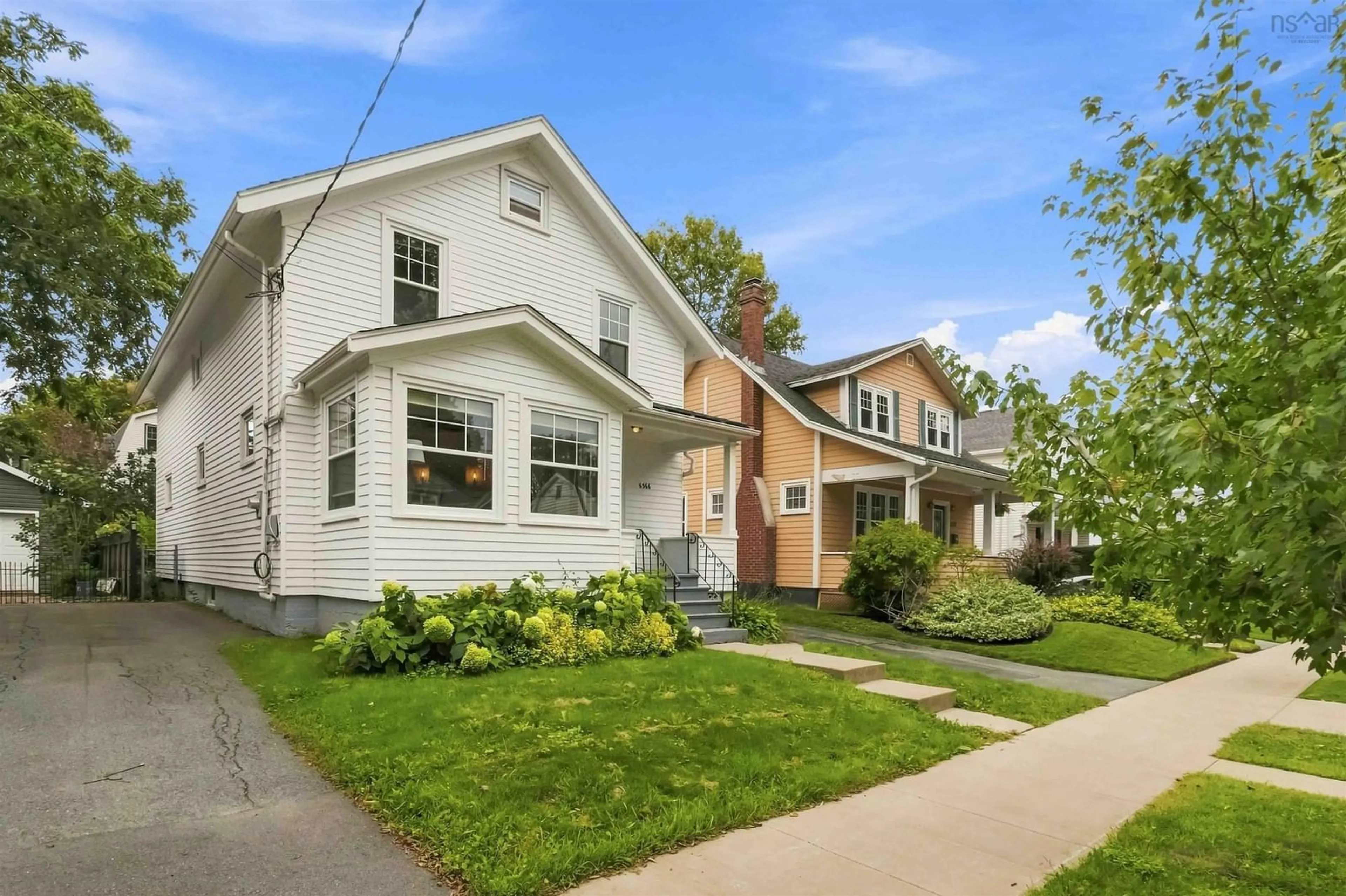 Home with vinyl exterior material, street for 6366 Berlin St, Halifax Peninsula Nova Scotia B3L 1T5
