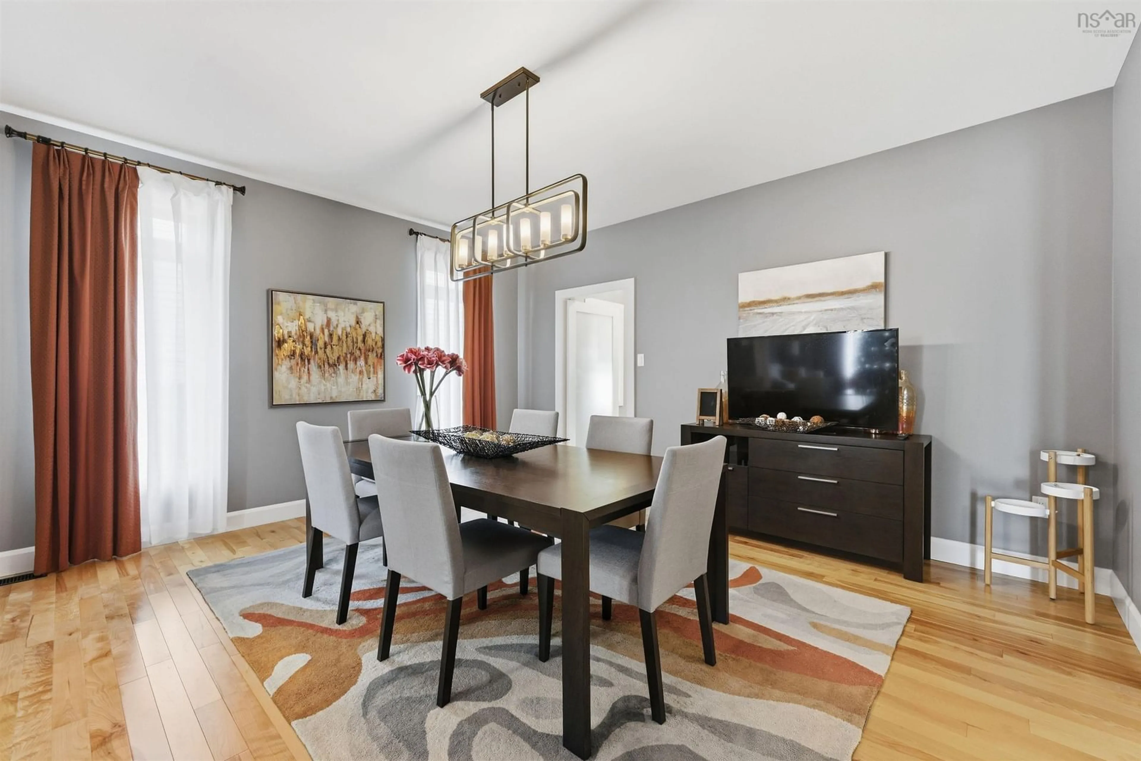 Dining room, wood/laminate floor for 19 Weybridge Lane, Bedford Nova Scotia B4B 0R9