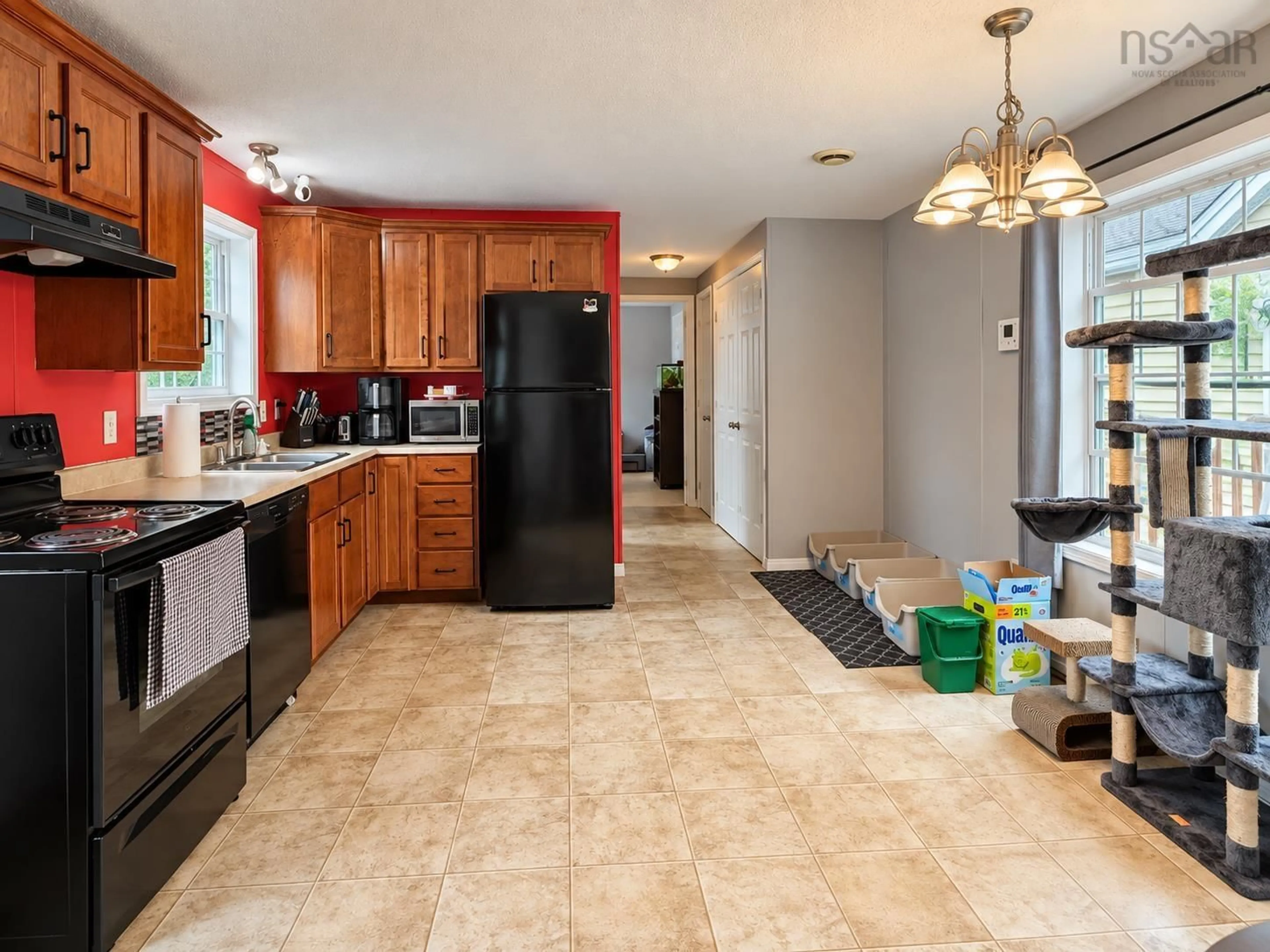 Open concept kitchen, ceramic/tile floor for 38 Bridget Ave, Halifax Nova Scotia B3R 1H9