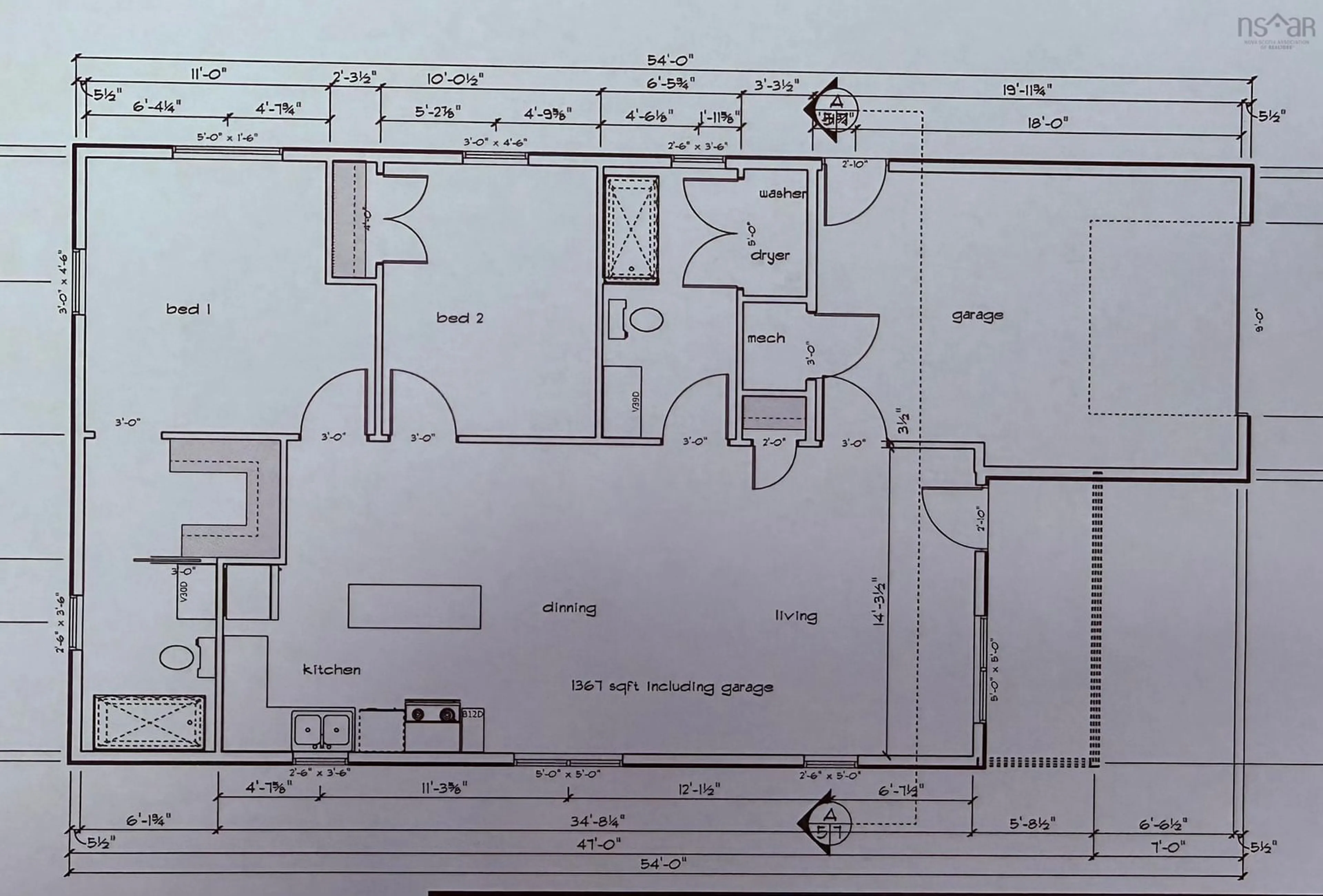 Floor plan for 24 Peterson St, Cambridge Nova Scotia B0P 1G0