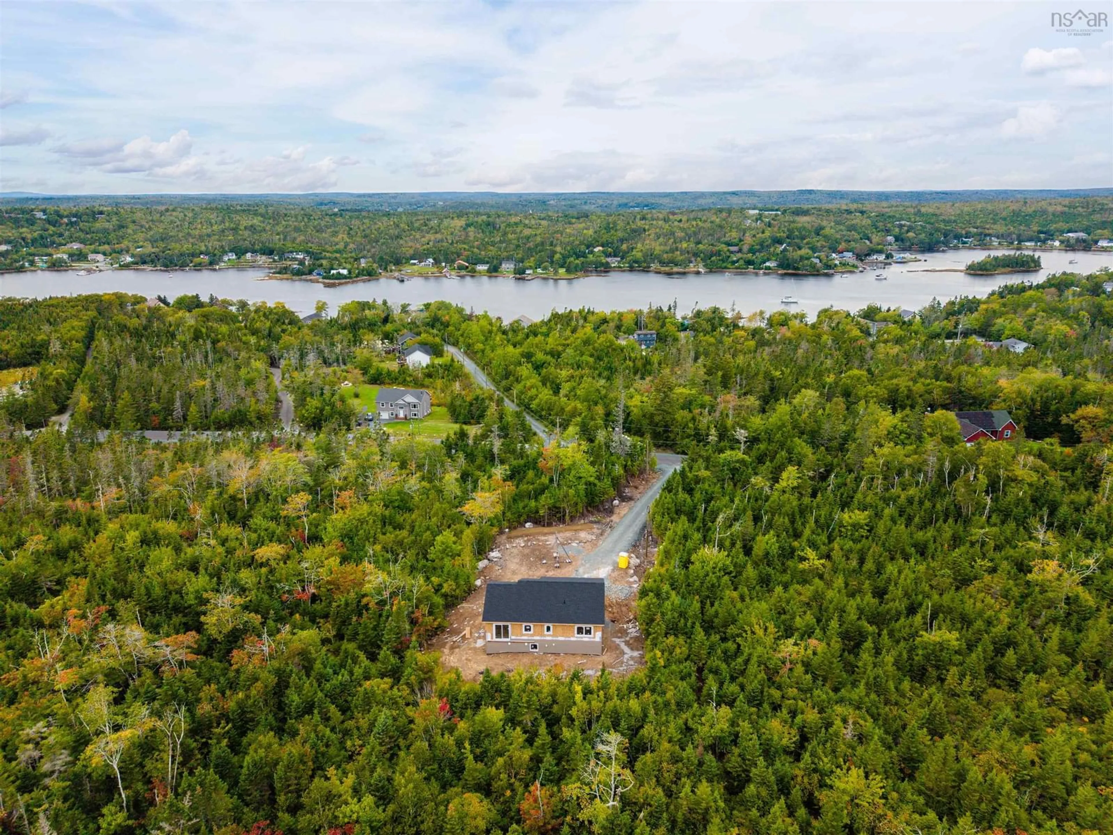 A pic from outside/outdoor area/front of a property/back of a property/a pic from drone, water/lake/river/ocean view for Powers Rd #Lot 40, Whites Lake Nova Scotia B3T 1W5