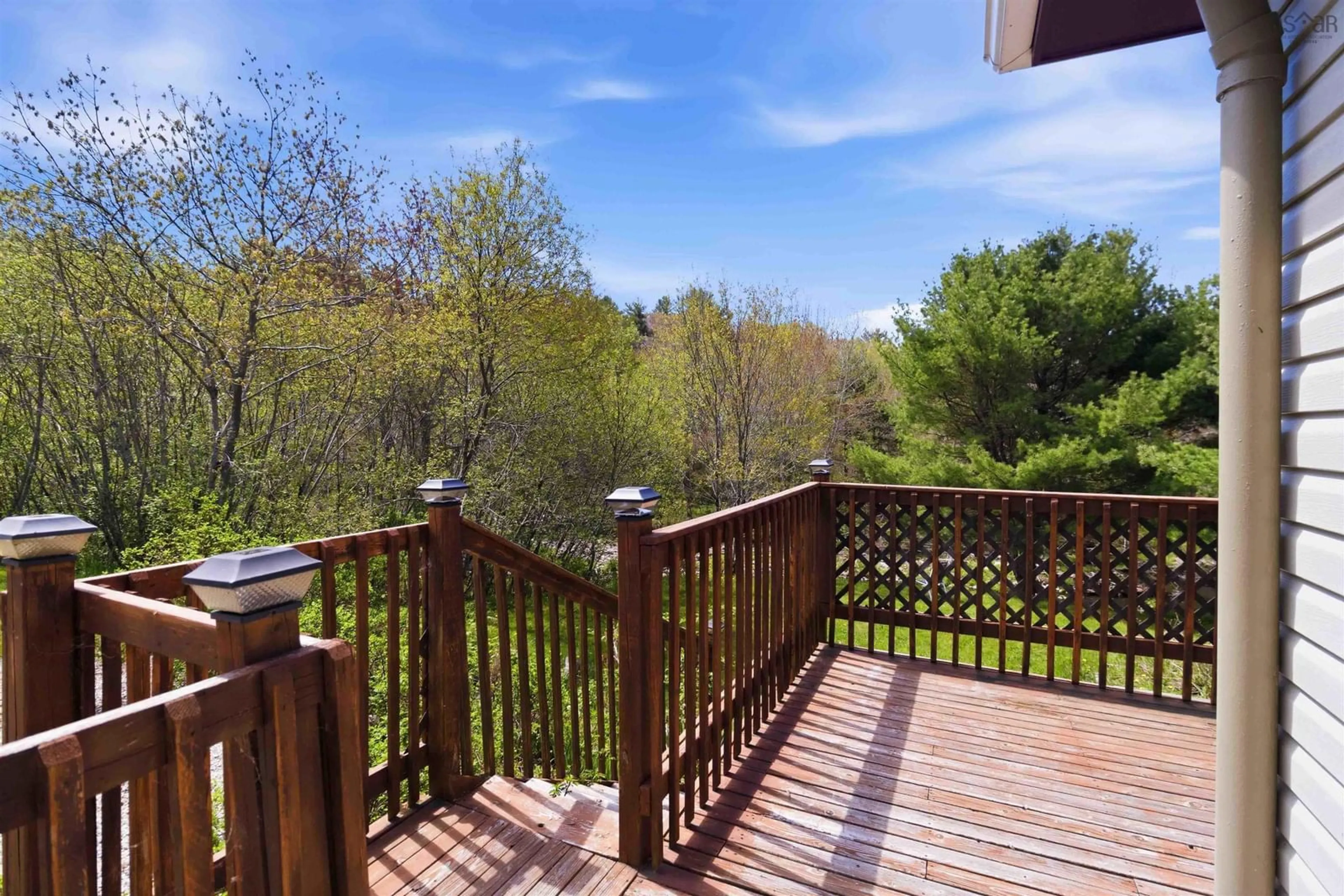 Patio, forest/trees view for 6689 3 Hwy, Western Shore Nova Scotia B0J 3M0