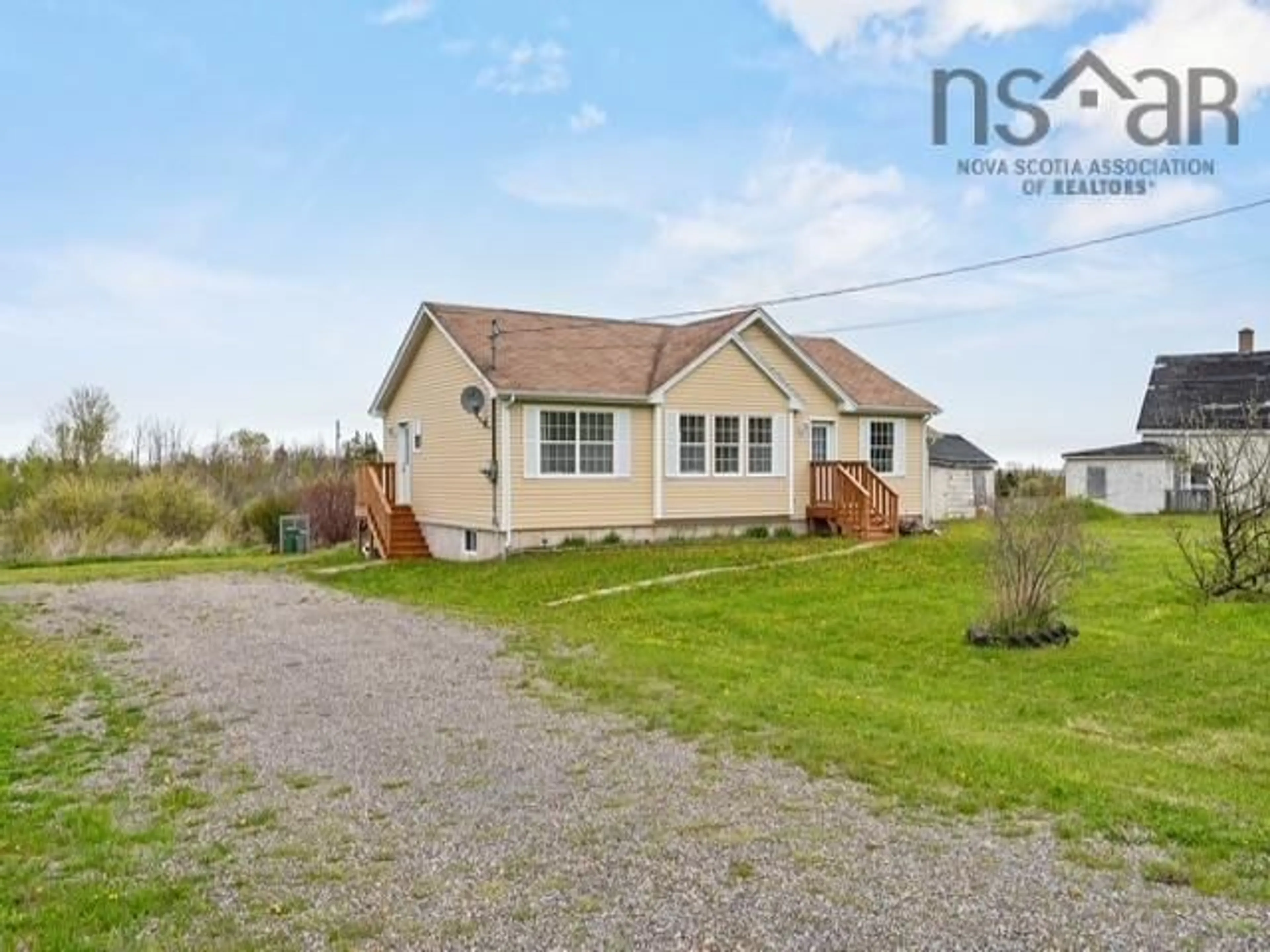 A pic from outside/outdoor area/front of a property/back of a property/a pic from drone, building for 3369 Highway 215, Minasville Nova Scotia B0N 2R0