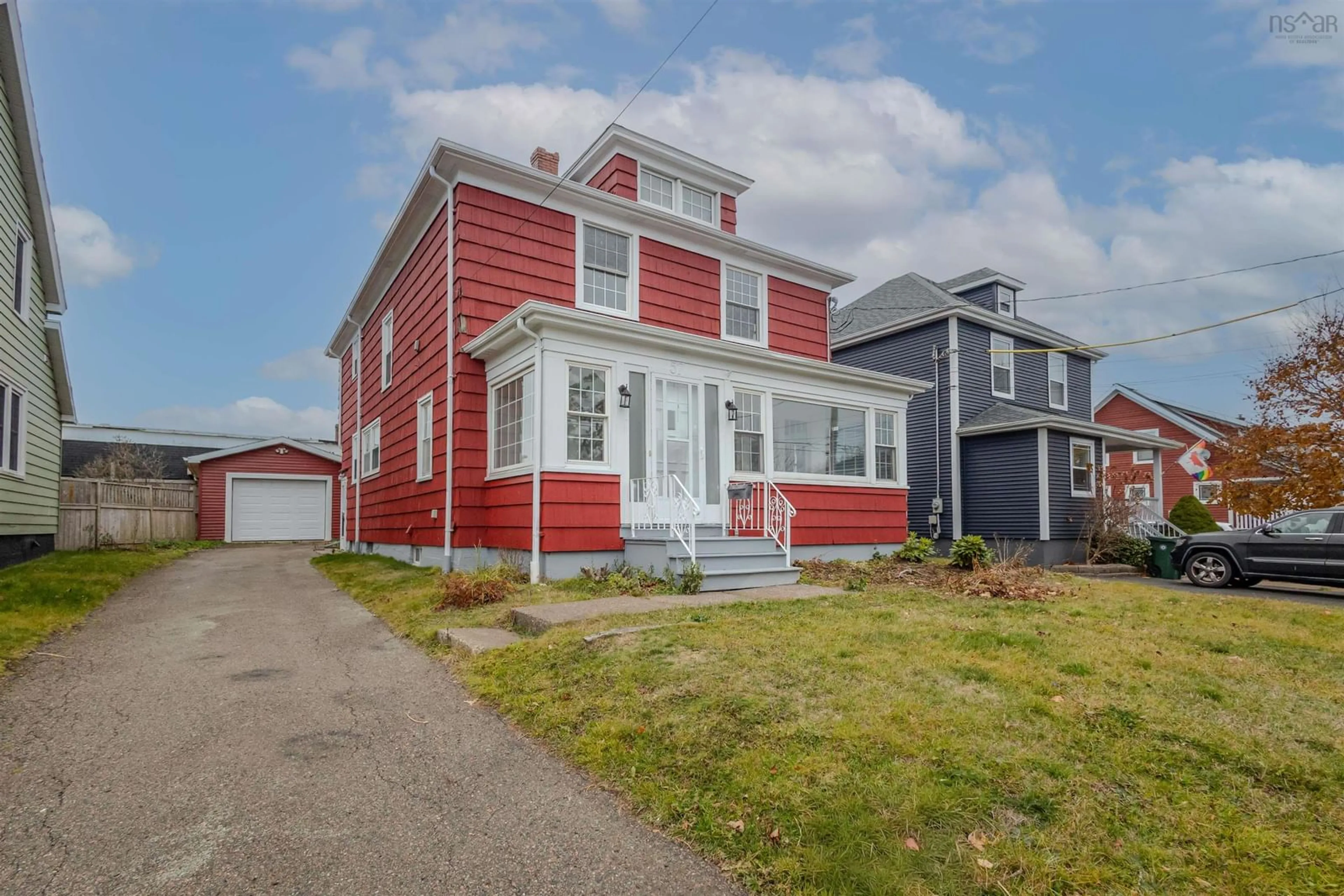 Home with vinyl exterior material, street for 57 Catherine St, Glace Bay Nova Scotia B1A 2J8