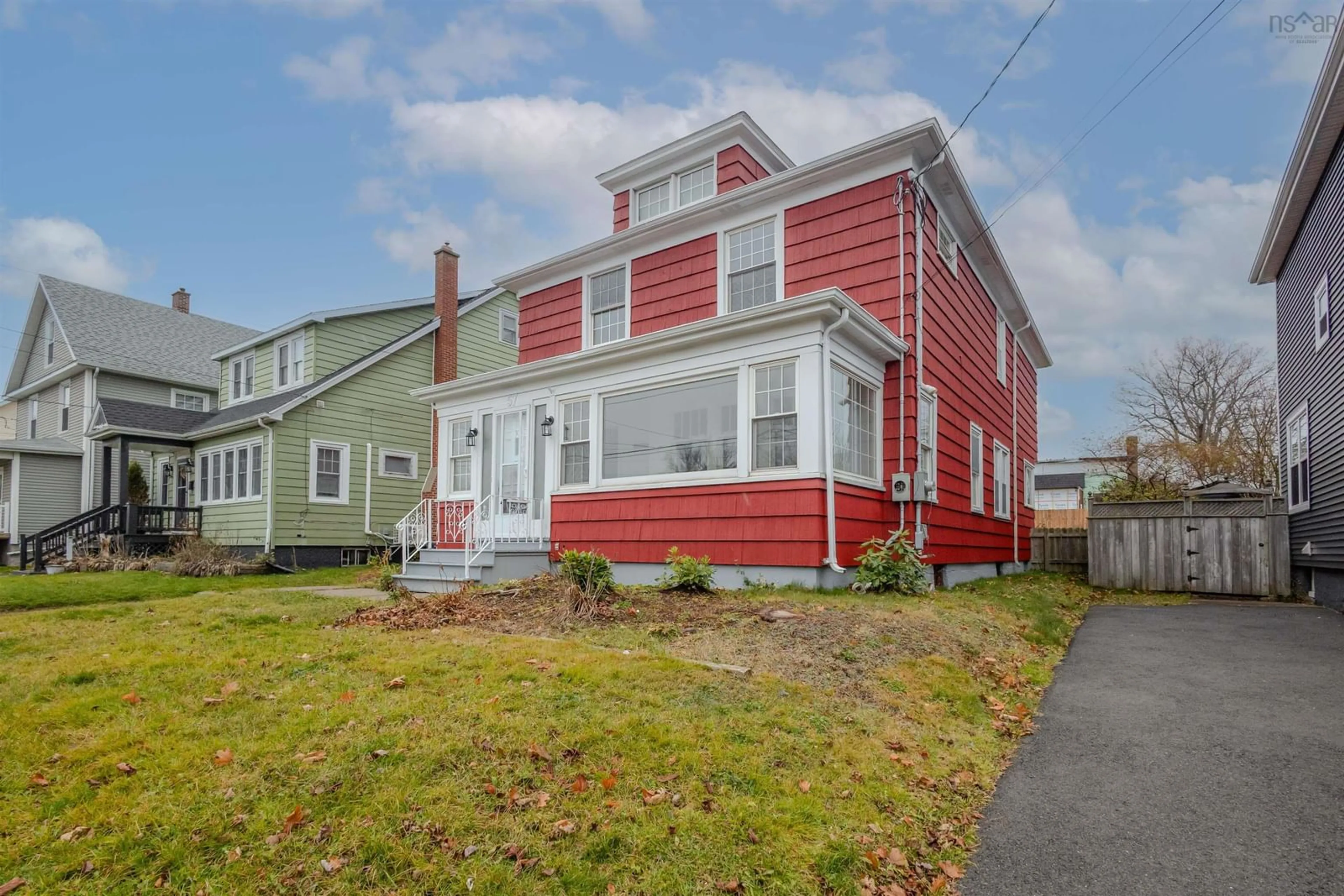 Home with vinyl exterior material, street for 57 Catherine St, Glace Bay Nova Scotia B1A 2J8