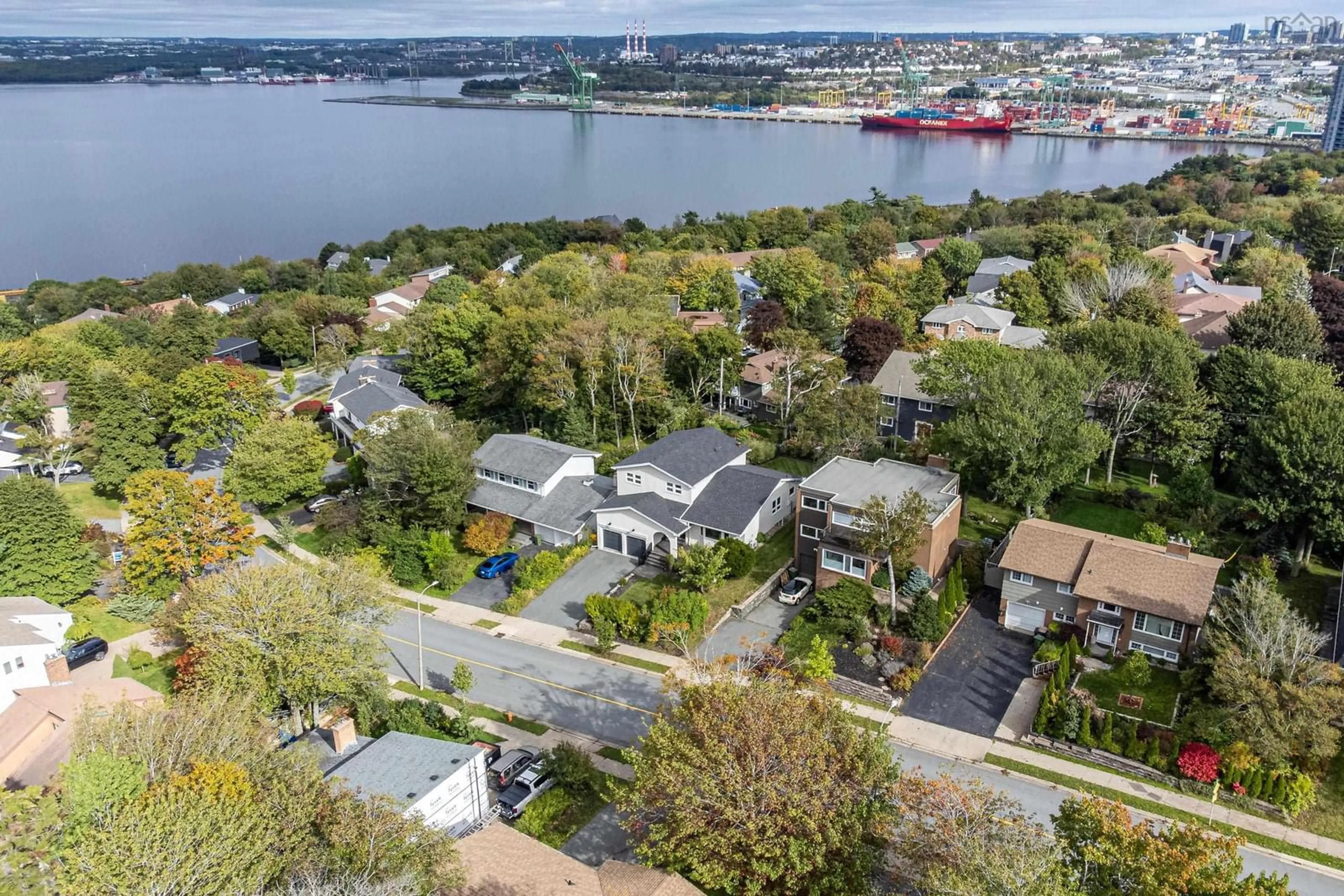 A pic from outside/outdoor area/front of a property/back of a property/a pic from drone, water/lake/river/ocean view for 68 Bayview Rd, Halifax Nova Scotia B3M 1N9
