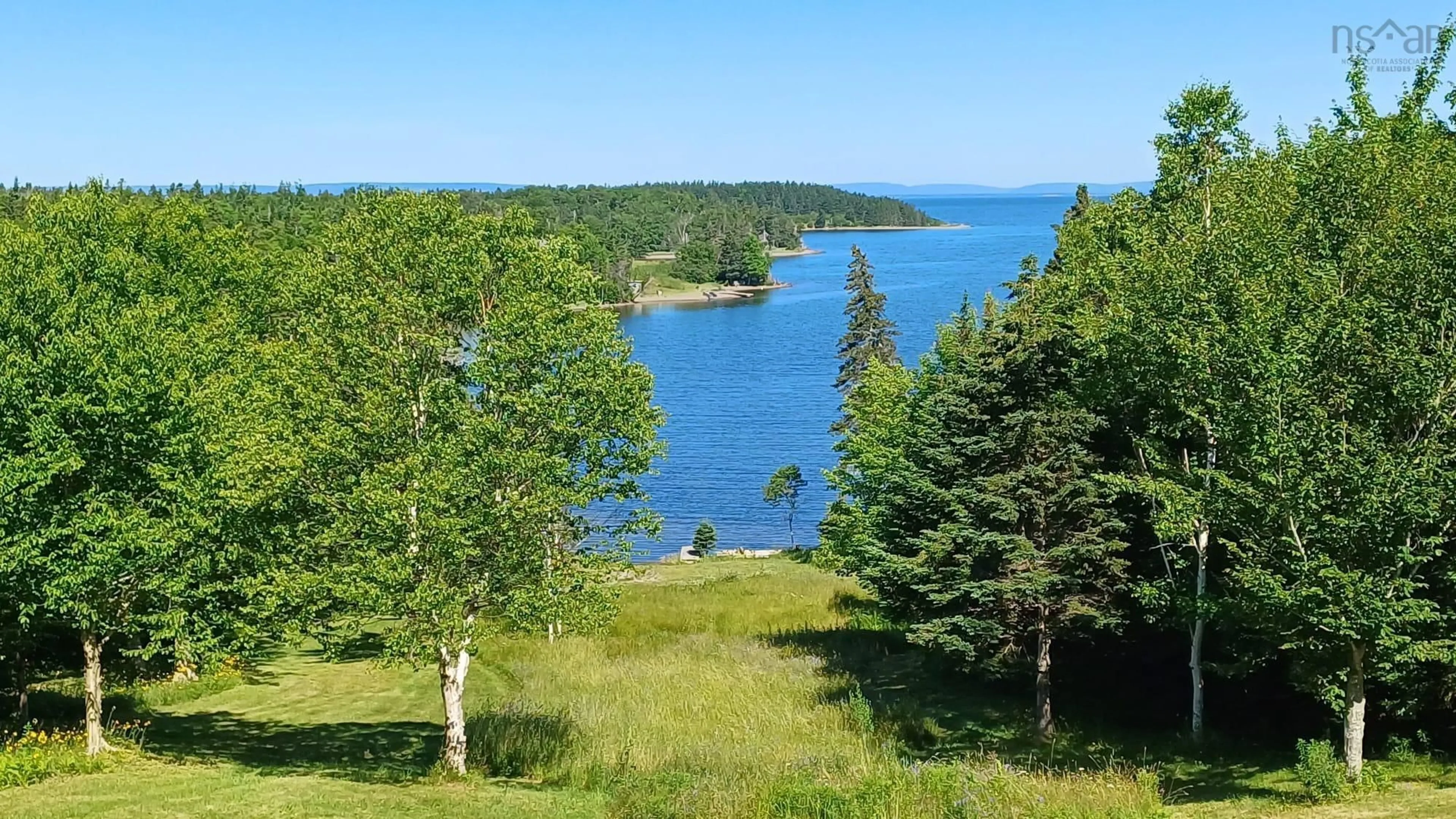 A pic from outside/outdoor area/front of a property/back of a property/a pic from drone, water/lake/river/ocean view for 14515 Highway 4, Hay Cove Nova Scotia B0E 3B0
