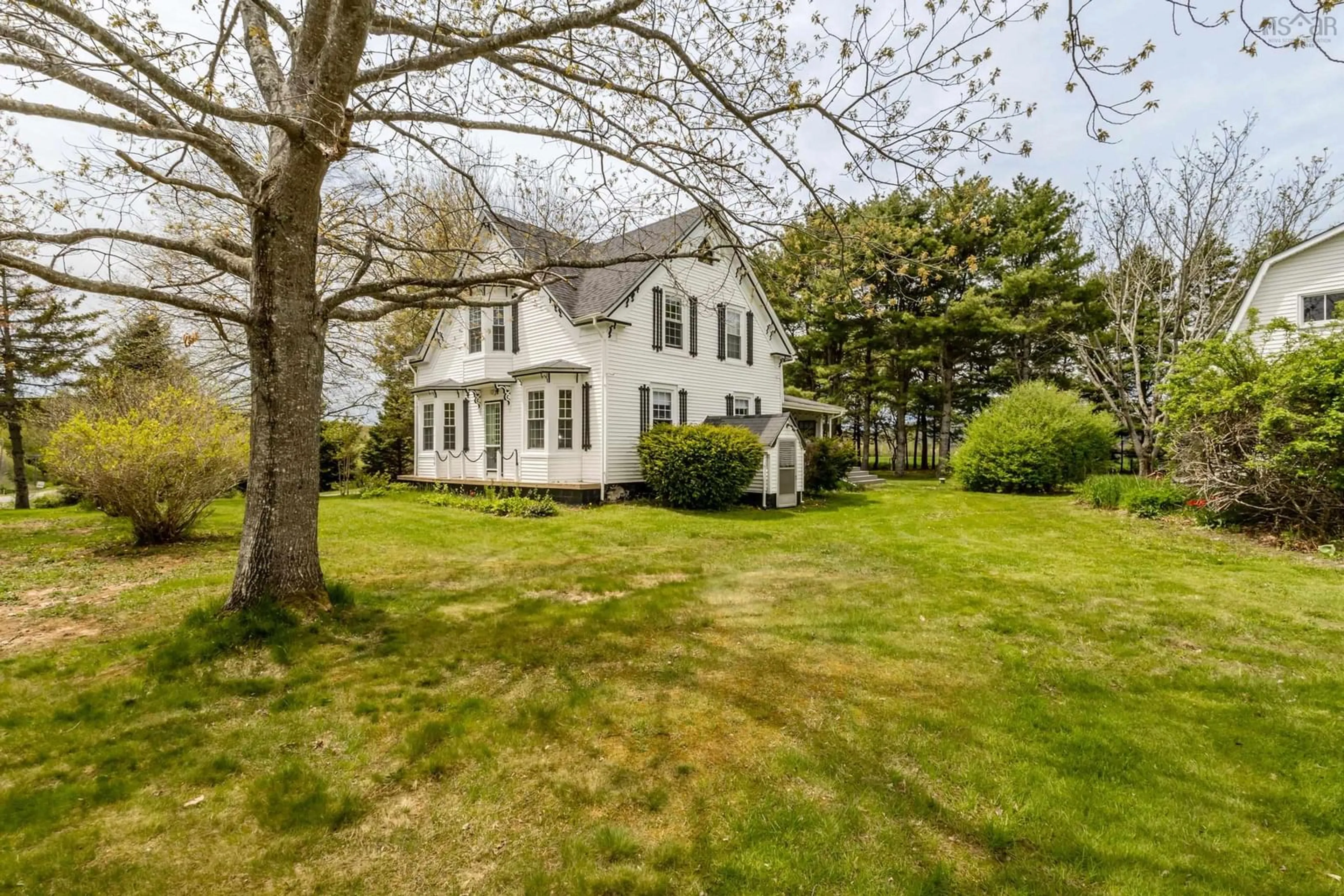 A pic from outside/outdoor area/front of a property/back of a property/a pic from drone, street for 1303 Highway 201, Round Hill Nova Scotia B0S 1A0