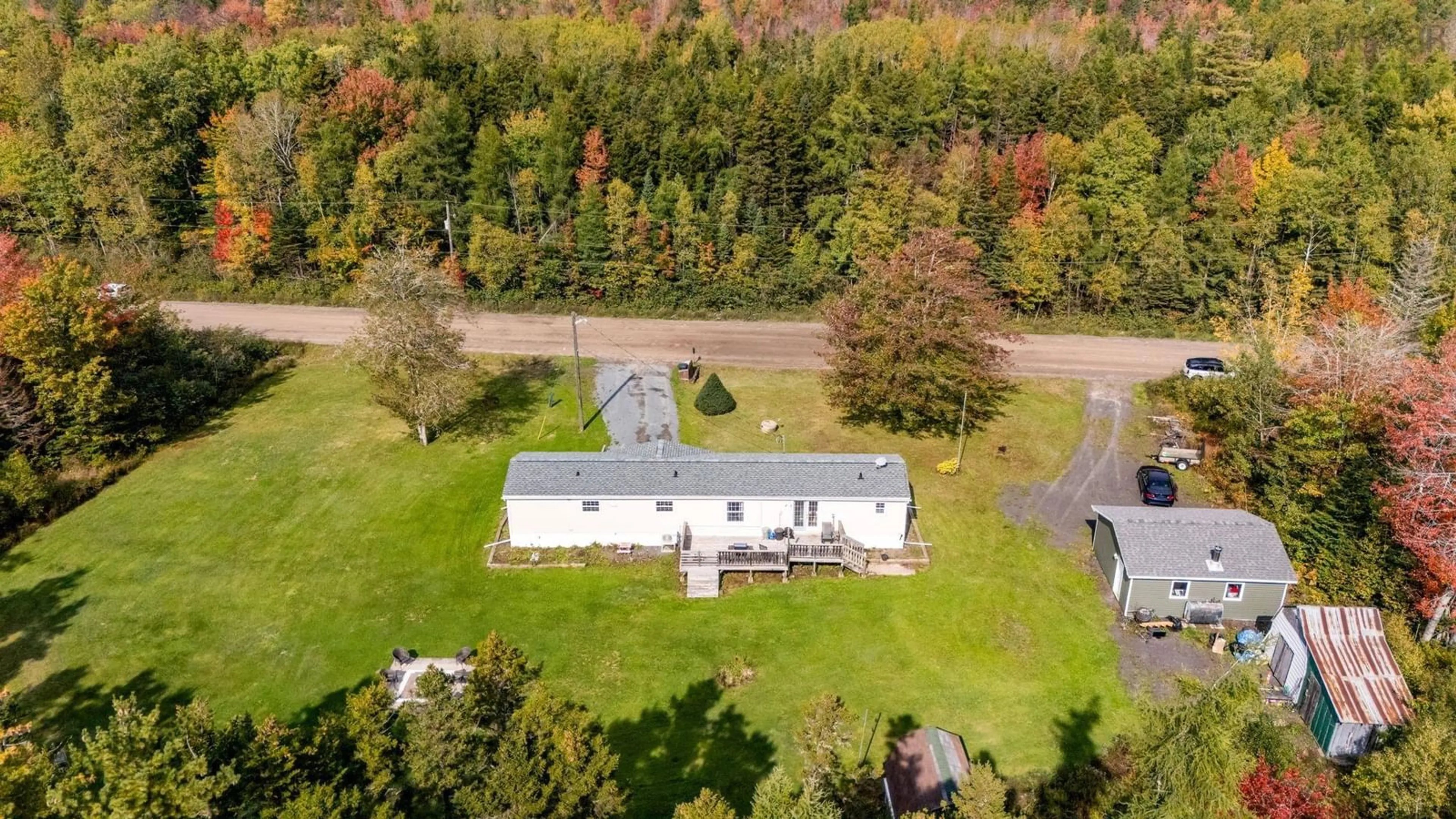 A pic from outside/outdoor area/front of a property/back of a property/a pic from drone, unknown for 51 Singer Rd Rd, Gormanville Nova Scotia B0N 1T0