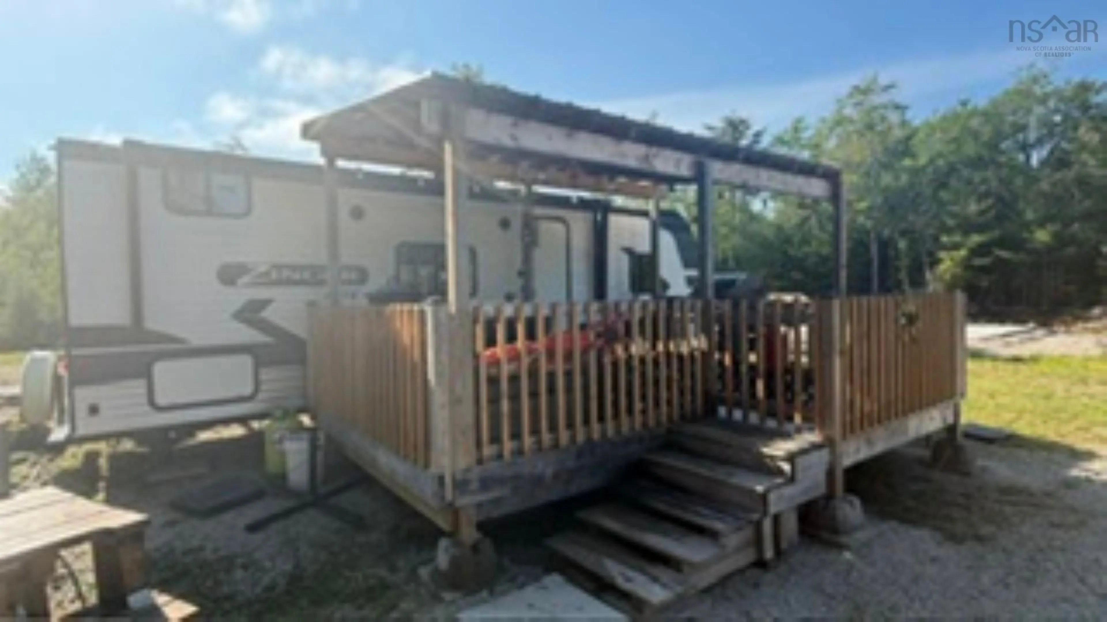 Patio, building for 27 Riverside Cove, Chester Nova Scotia B0J 1K0