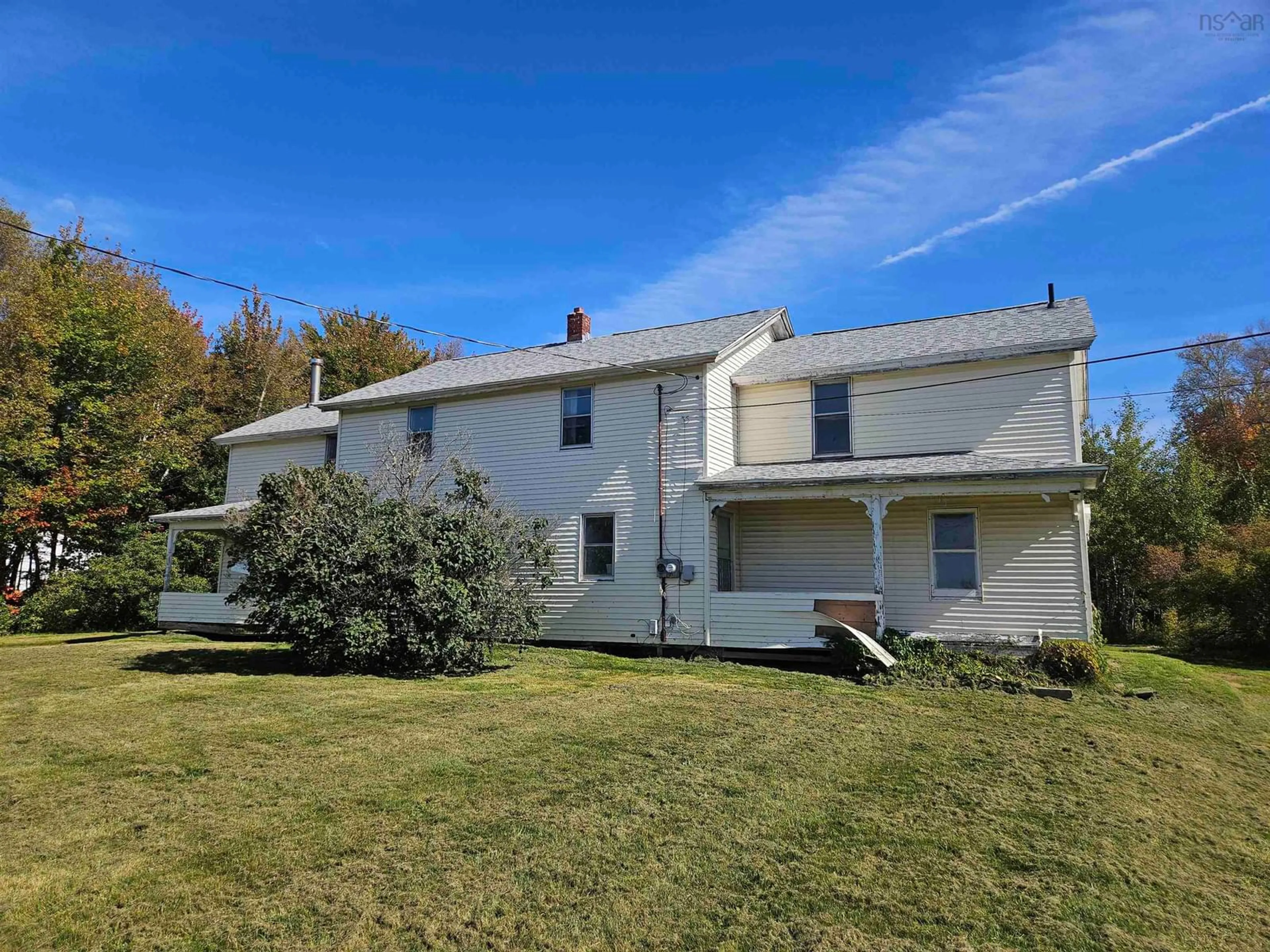 A pic from outside/outdoor area/front of a property/back of a property/a pic from drone, street for 3344 Highway 302, Maccan Nova Scotia B0L 1B0