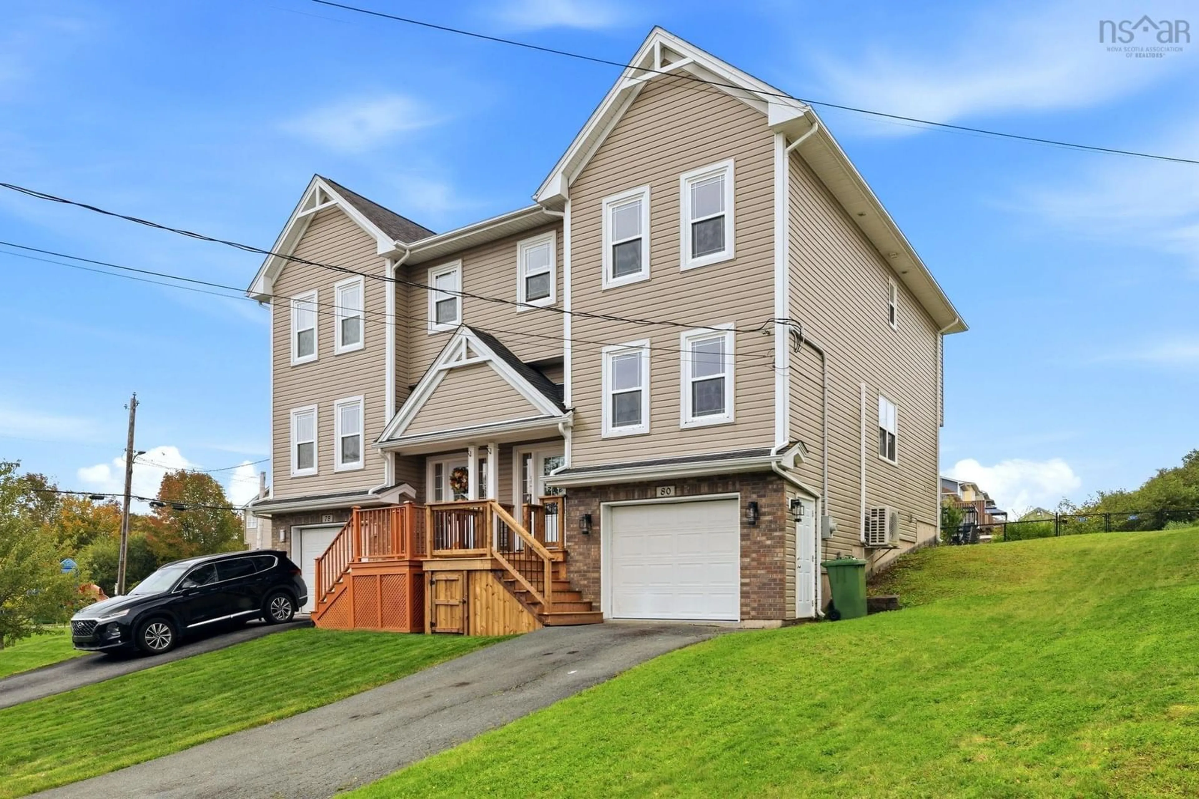 Home with vinyl exterior material, street for 80 Darlington Drive, Middle Sackville Nova Scotia B3E 3B4