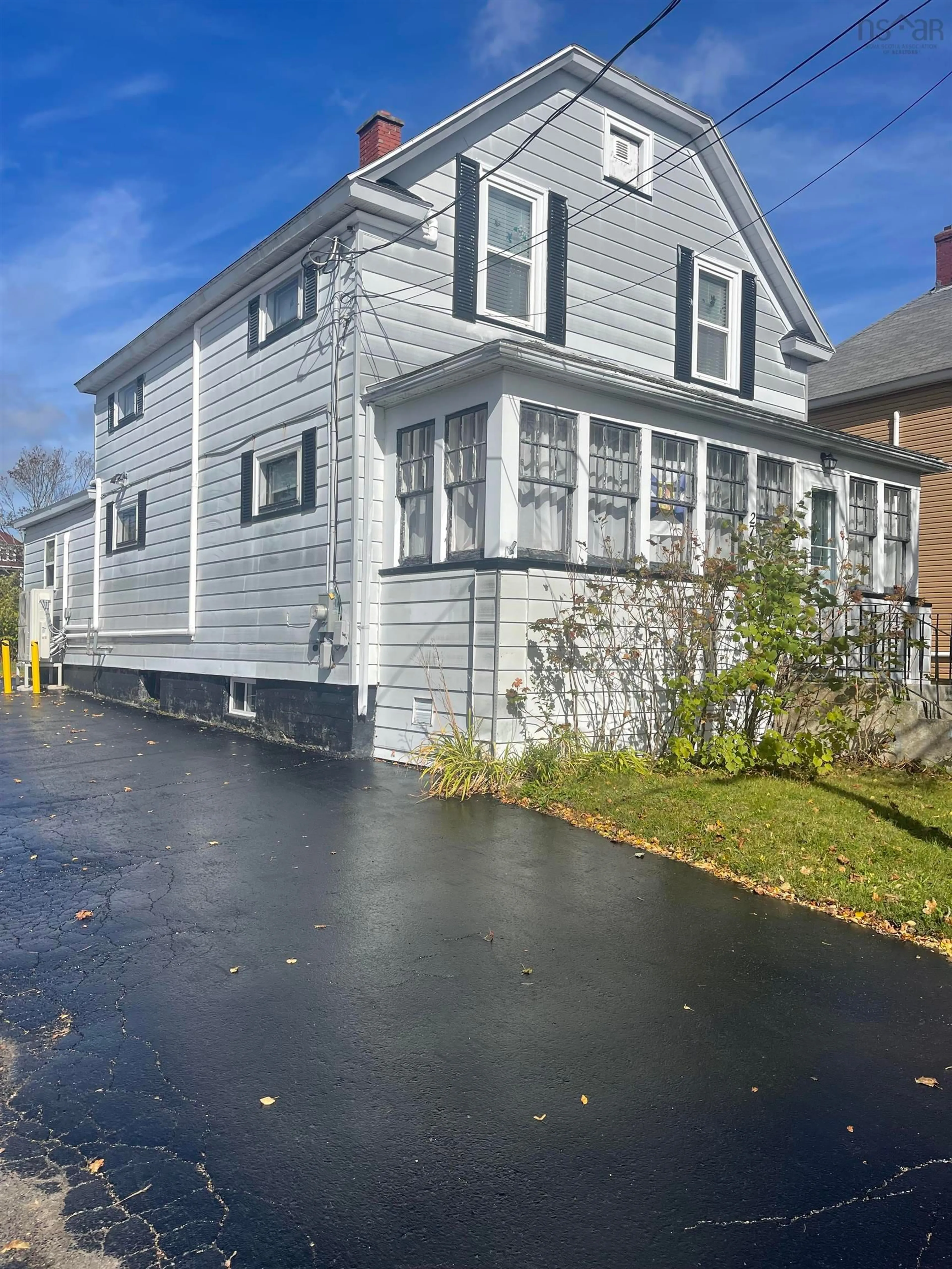 Home with vinyl exterior material, street for 277 Columbia St, Sydney Nova Scotia B1P 4J8