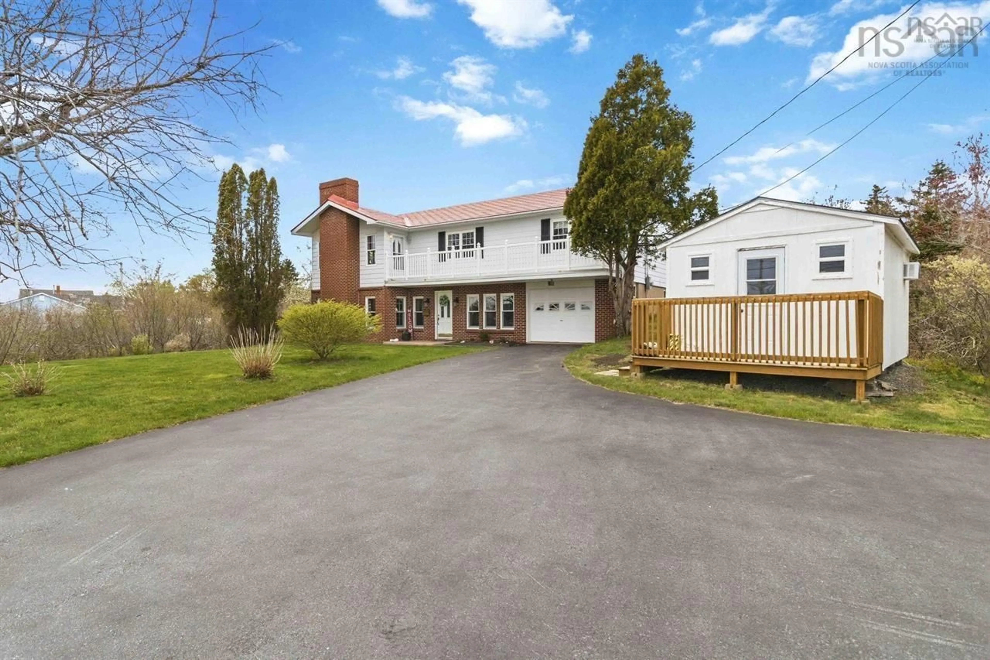 A pic from outside/outdoor area/front of a property/back of a property/a pic from drone, street for 6642 Highway 3 Hunts Point Ns Hwy, Hunts Point Nova Scotia B0T 1G0