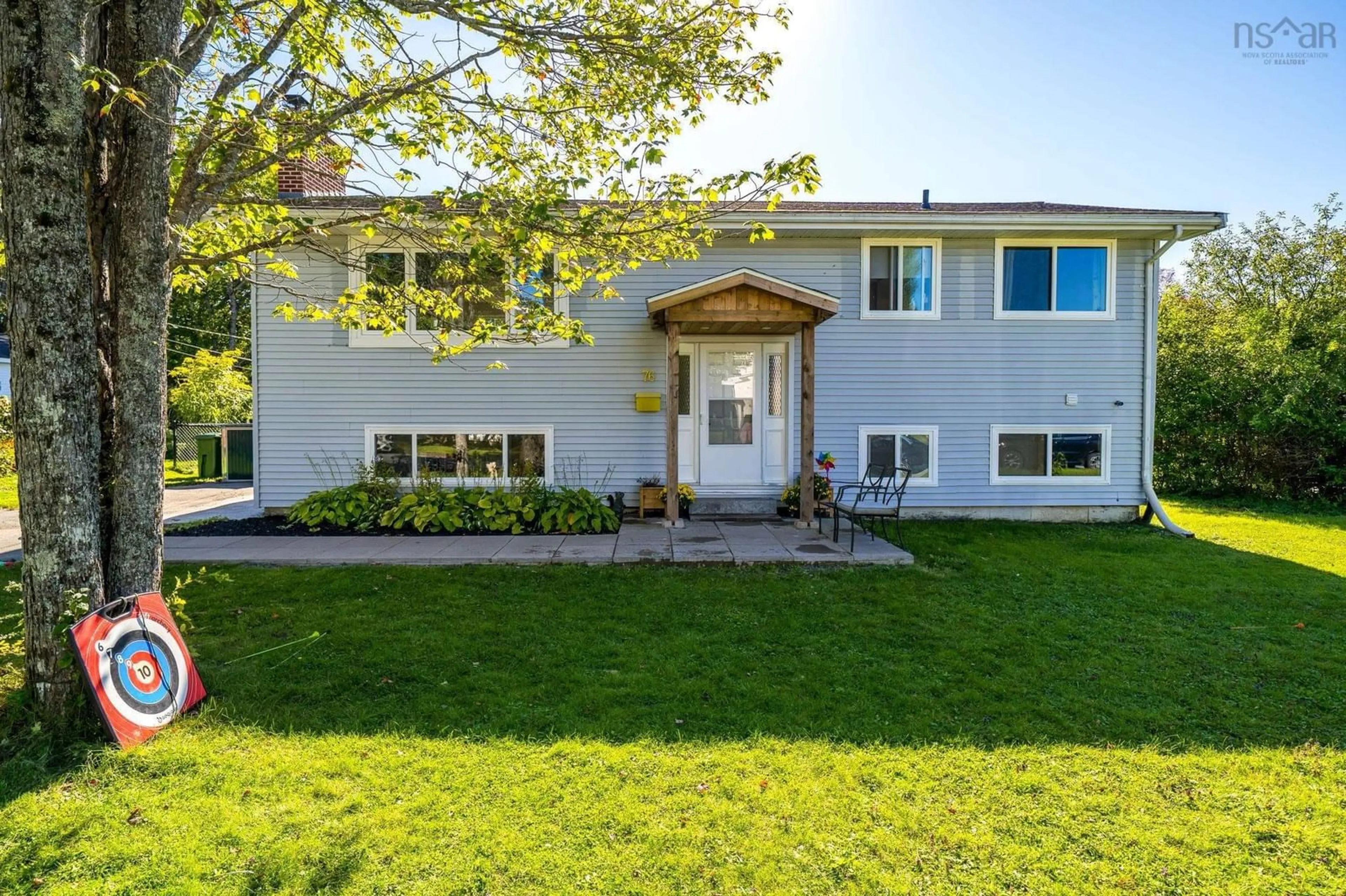 Home with vinyl exterior material, street for 76 Wilmot St, Lower Sackville Nova Scotia B4C 2A8