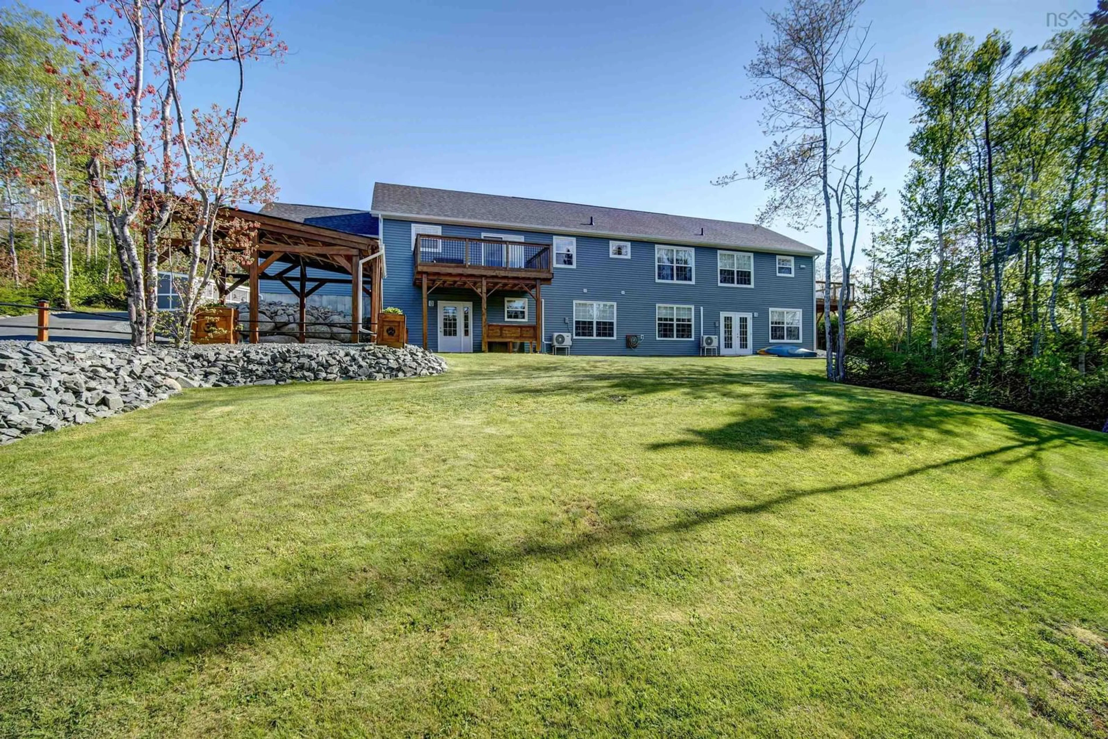 A pic from outside/outdoor area/front of a property/back of a property/a pic from drone, unknown for 27/29 Pioneer Hill, Whites Lake Nova Scotia B3T 1W7
