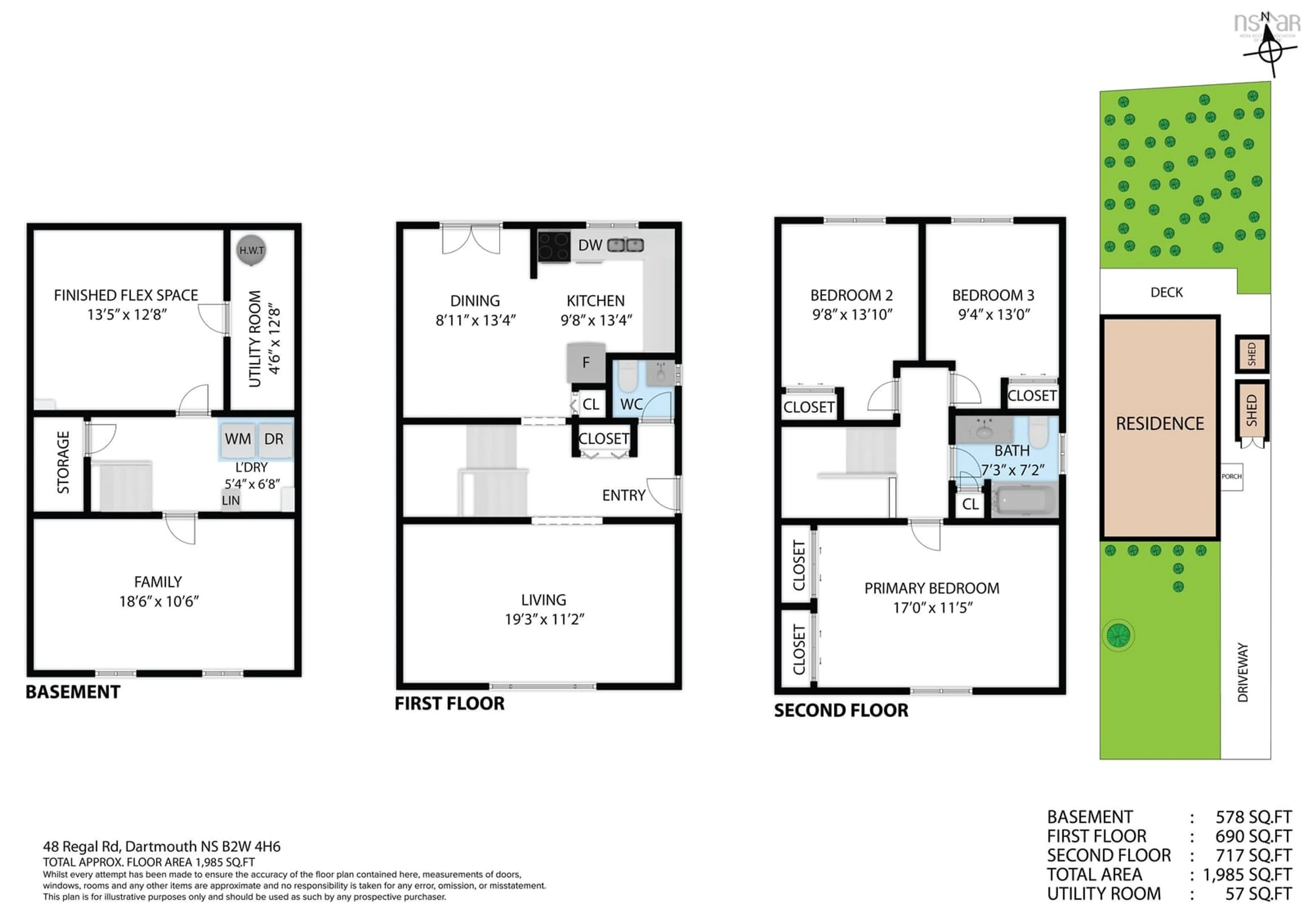 Floor plan for 48 Regal Rd, Dartmouth Nova Scotia B2W 4H6