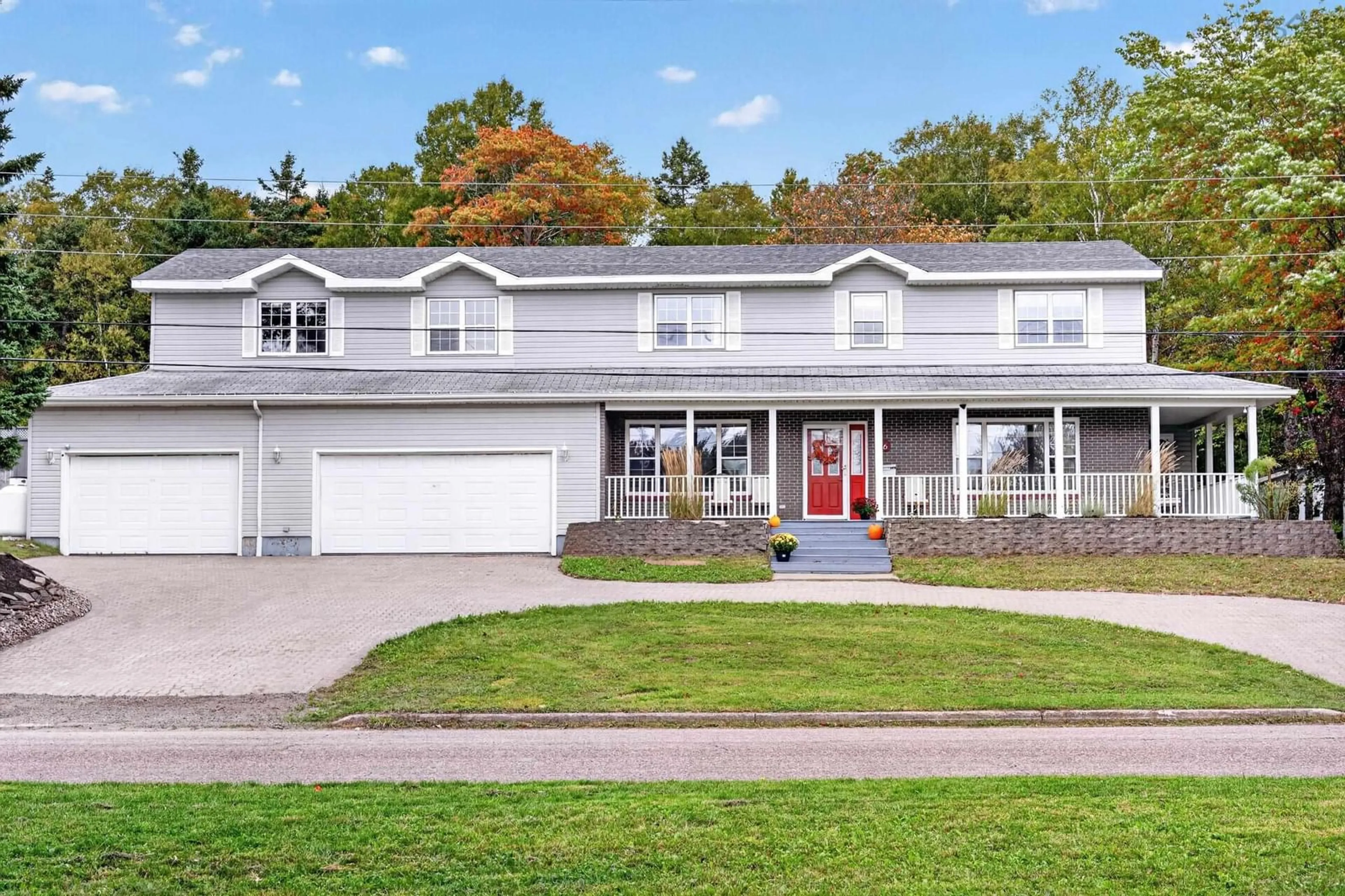 Home with vinyl exterior material, street for 36 Bradmoor Crescent Cres, Sydney River Nova Scotia B1S 3J6