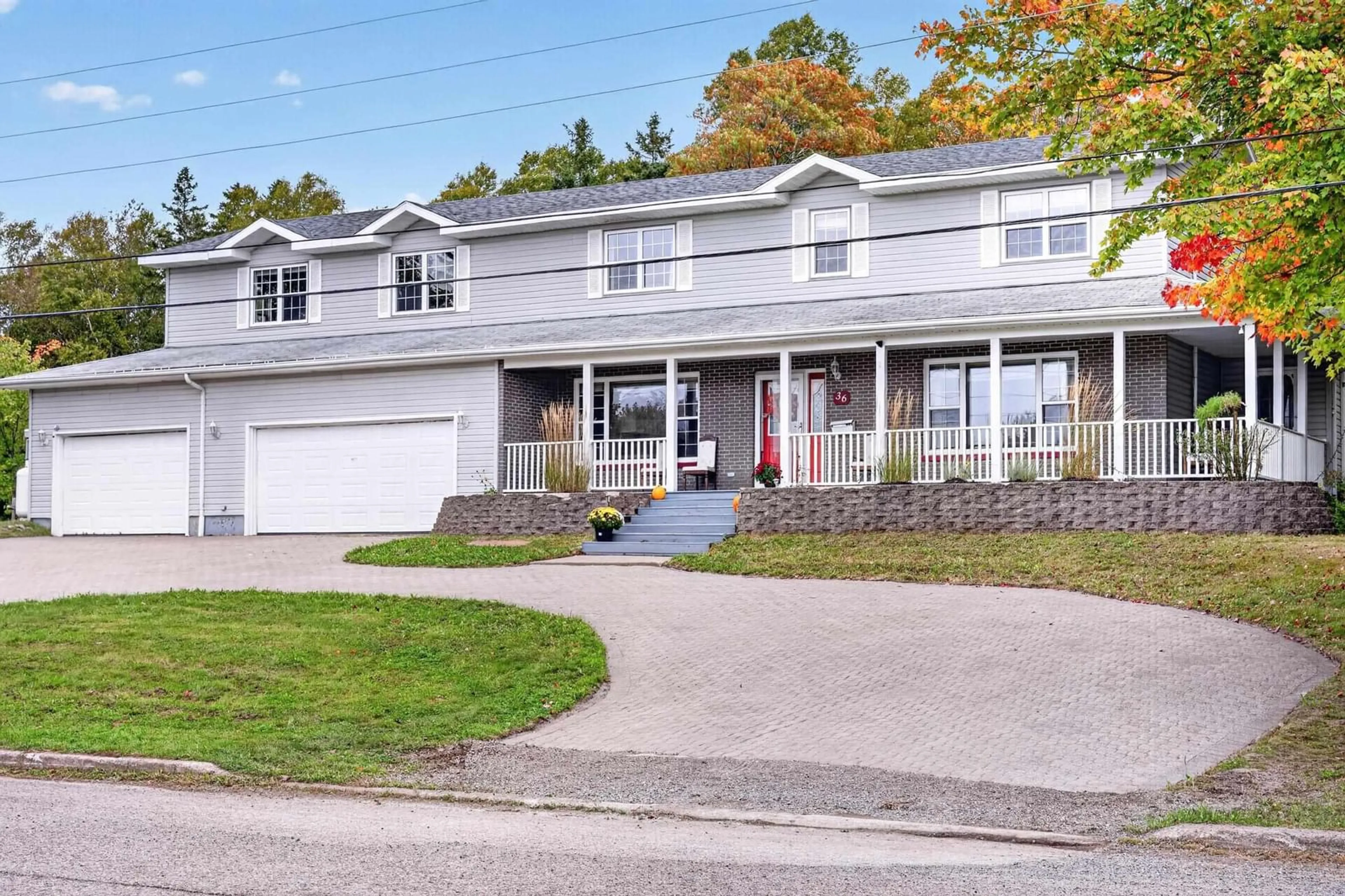 Home with vinyl exterior material, street for 36 Bradmoor Crescent Cres, Sydney River Nova Scotia B1S 3J6