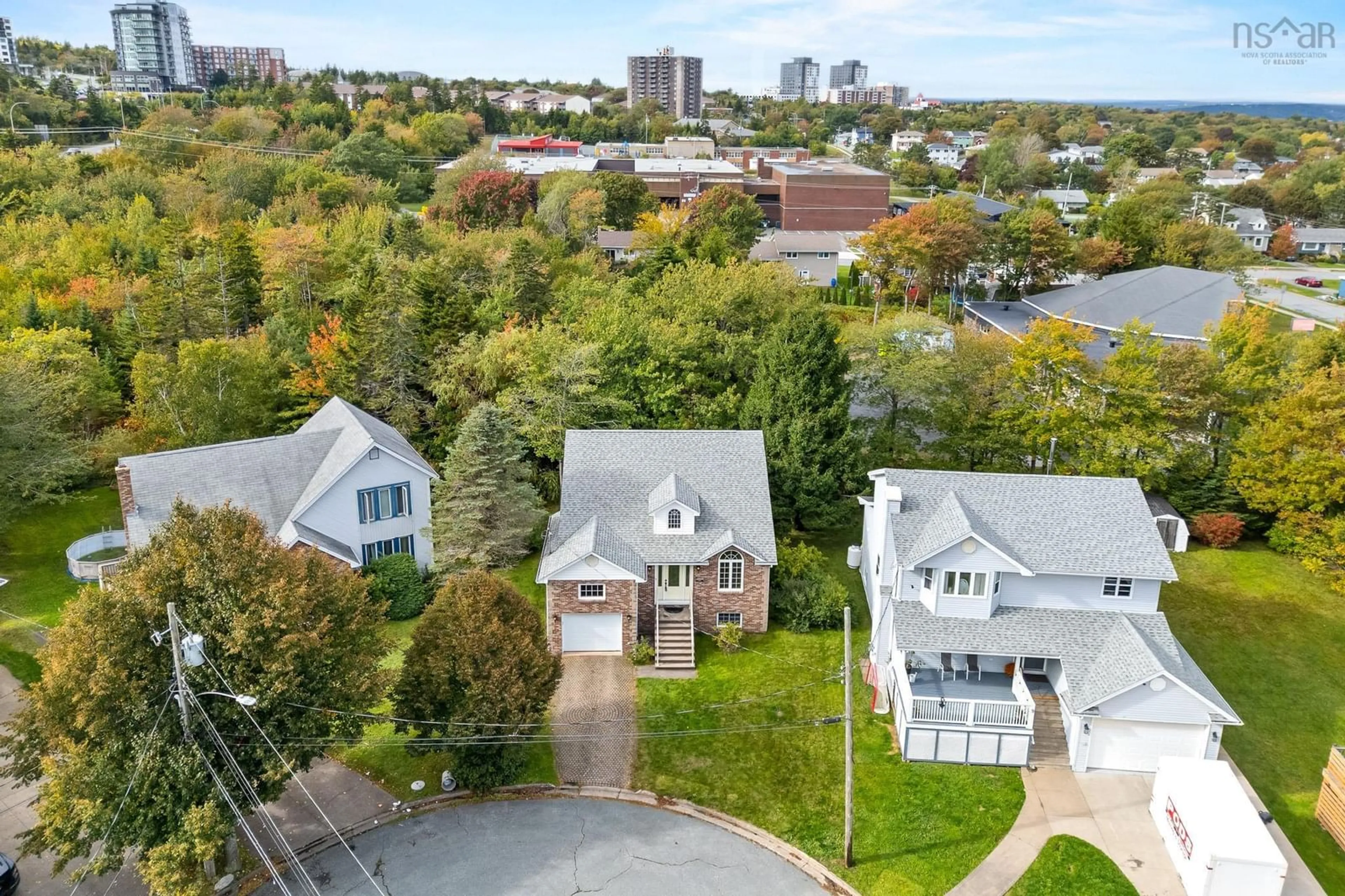 A pic from outside/outdoor area/front of a property/back of a property/a pic from drone, city buildings view from balcony for 11 Keystone Crt, Fairview Nova Scotia B3N 3B3