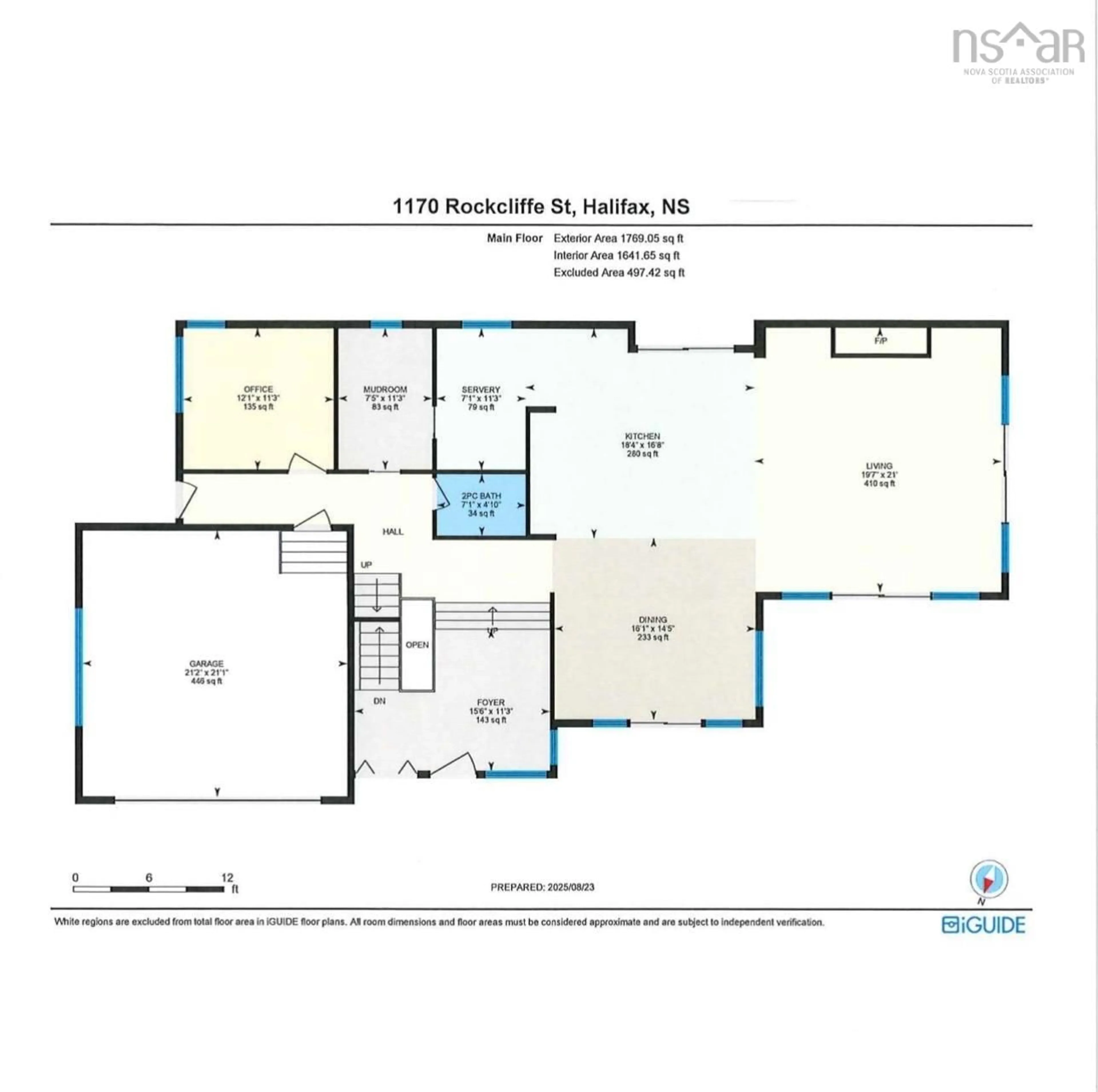 Floor plan for 1170 Rockcliffe St, Halifax Nova Scotia B3H 3Y6