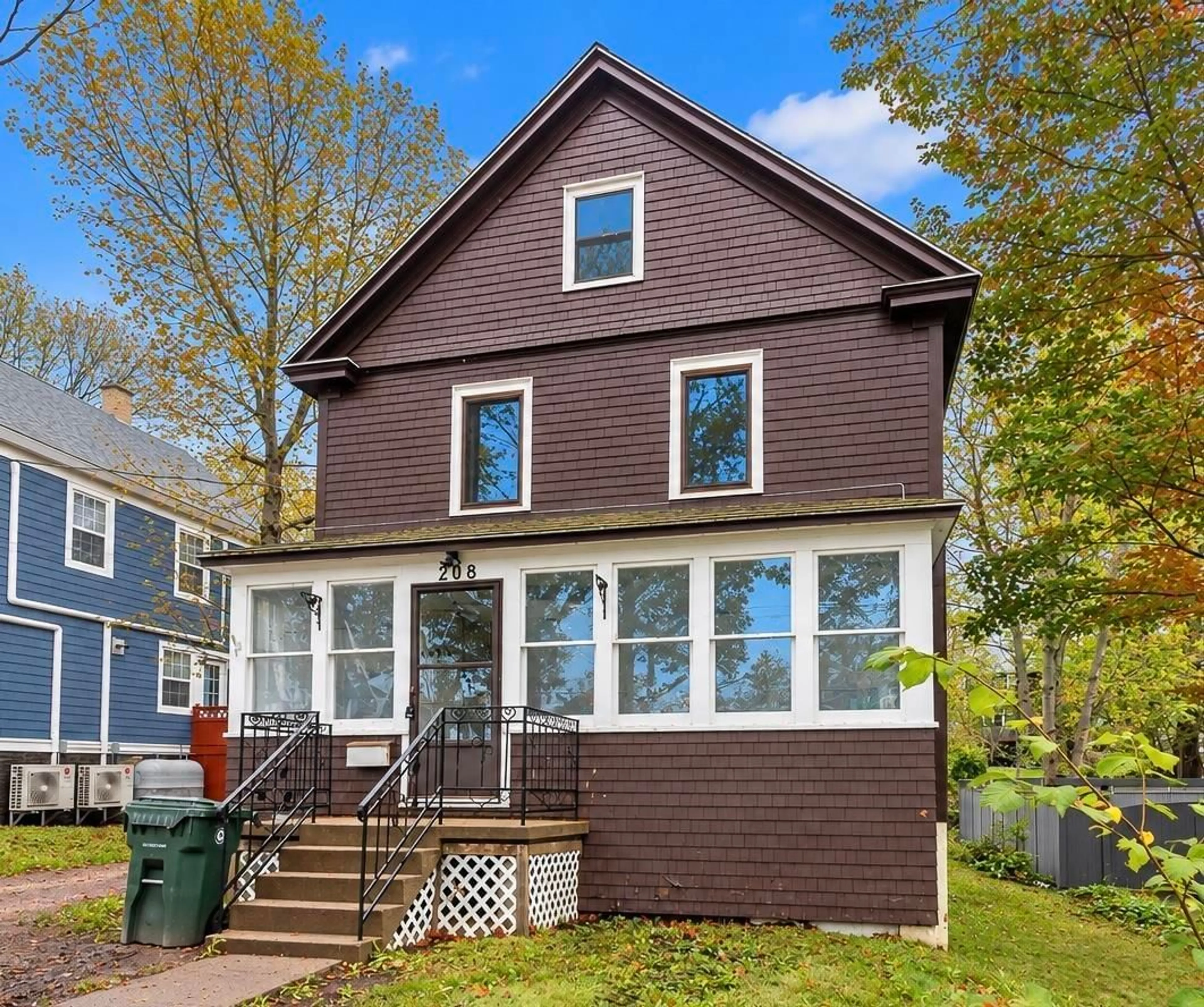 Home with vinyl exterior material, street for 208 Whitney Ave, Sydney Nova Scotia B1P 5A4