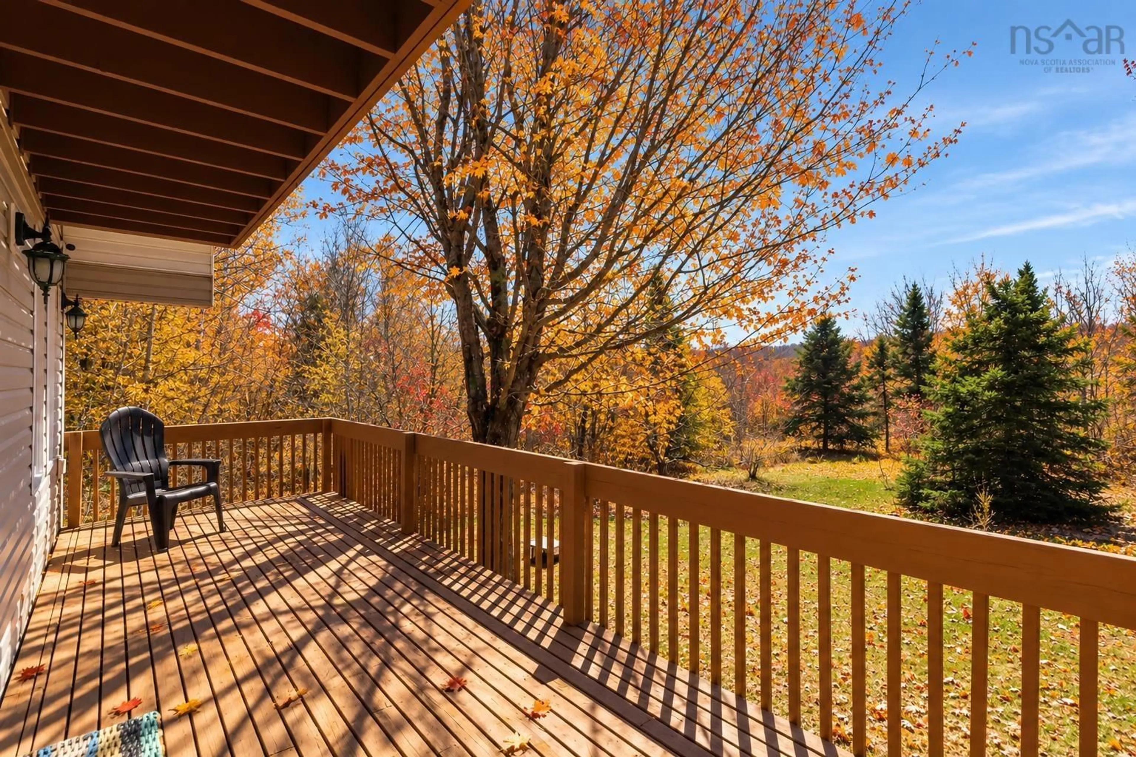 Patio, forest/trees view for 24 Mitchell Island Loop, Linden Nova Scotia B0K 1K0
